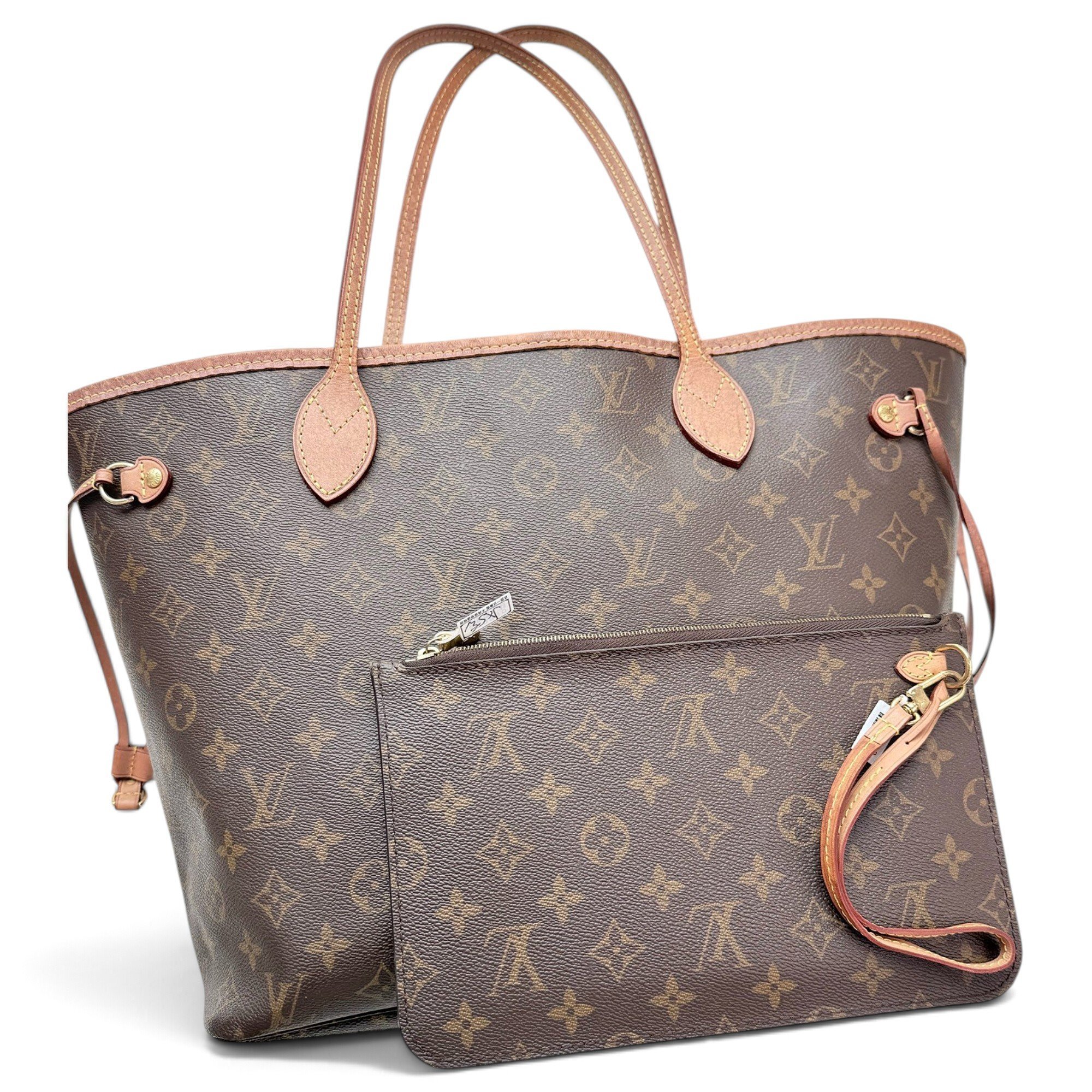 Louis Vuitton Neverfull leather handbag