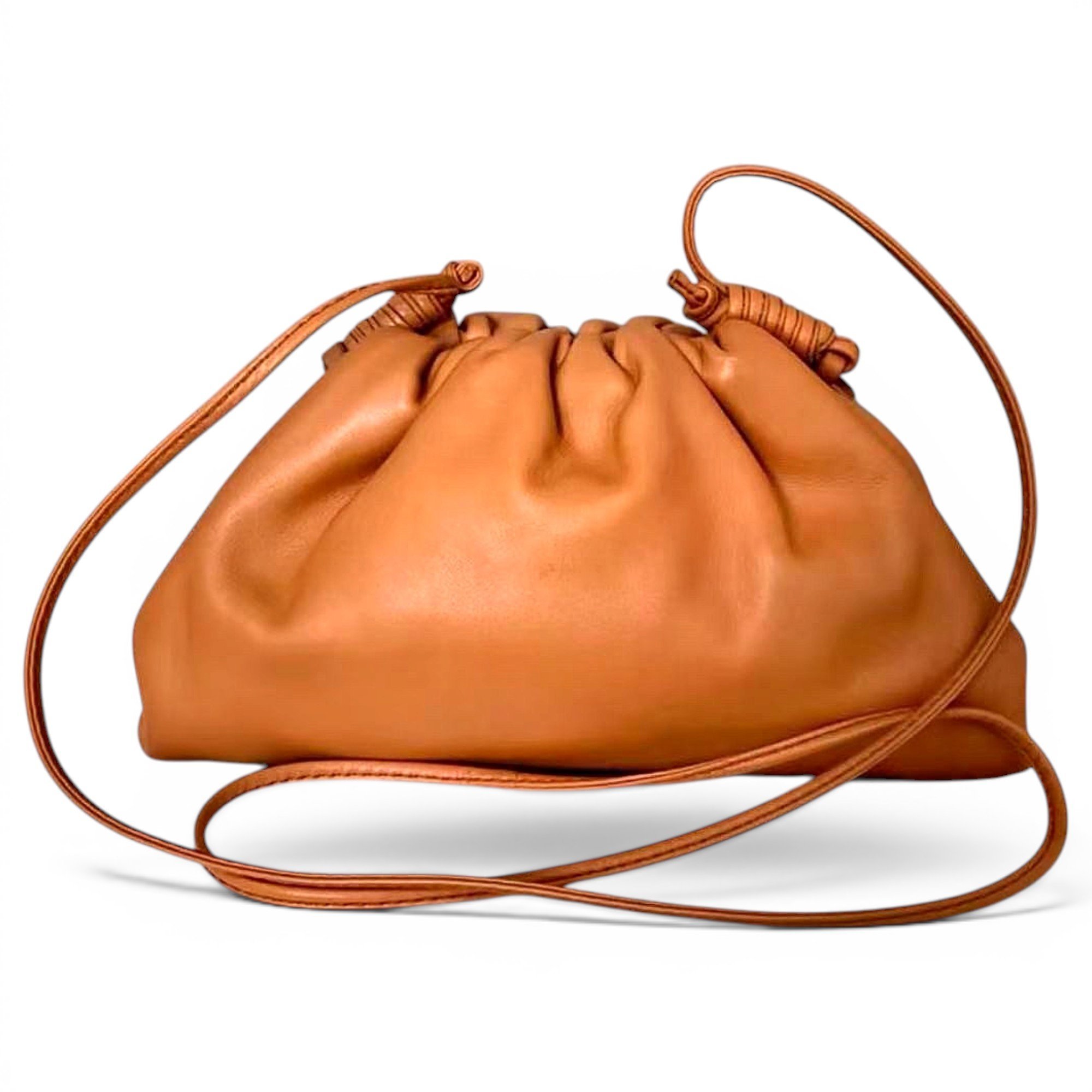 Pouch leather handbag