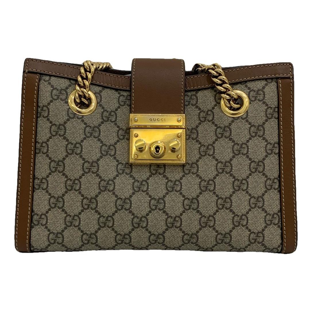 Padlock leather handbag