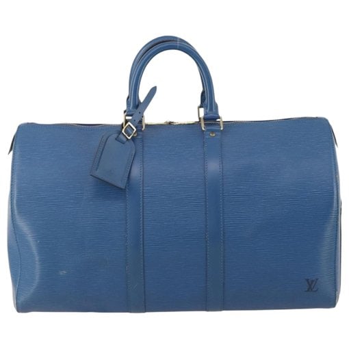 Keepall leather travel bag