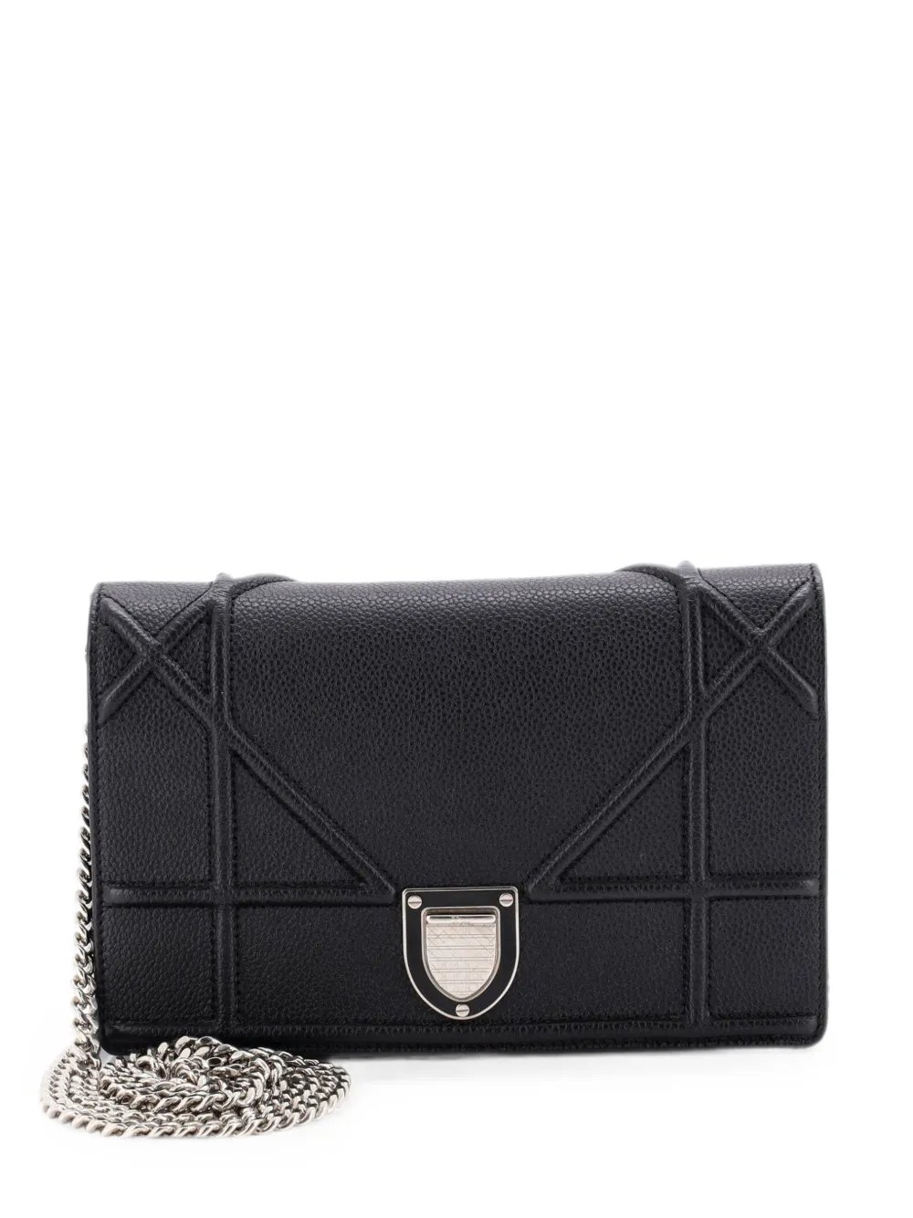 Diorama Wallet on Chain Leather clutch bag
