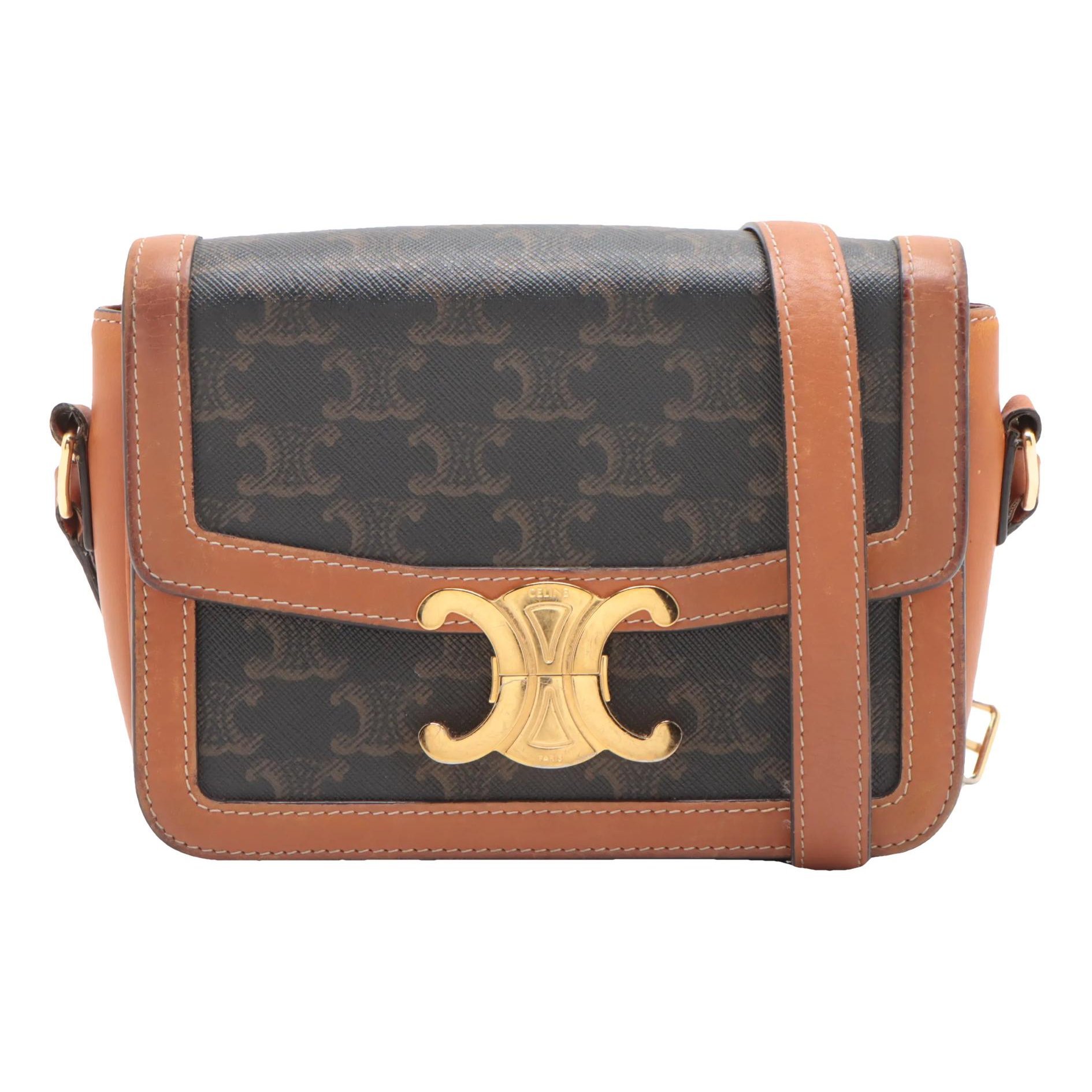 Triomphe leather handbag