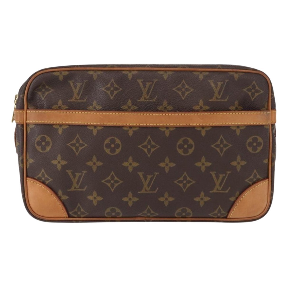 Leather clutch bag