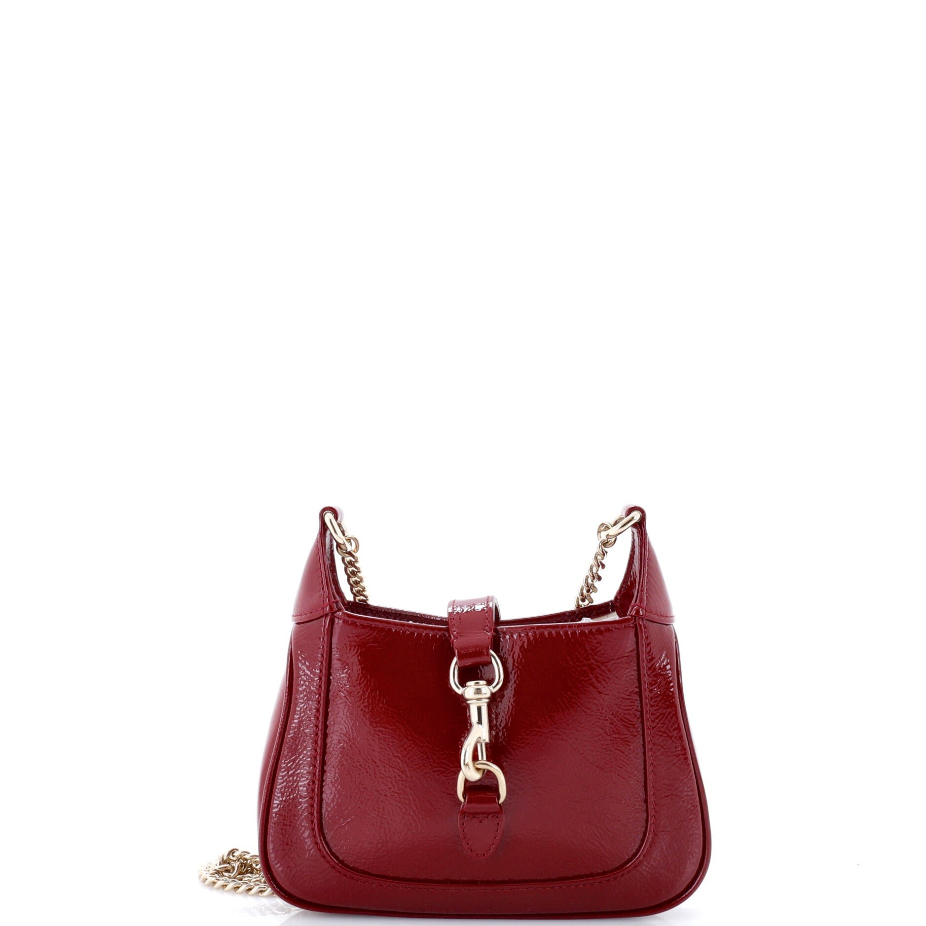 Jackie Notte Chain Hobo Patent Mini