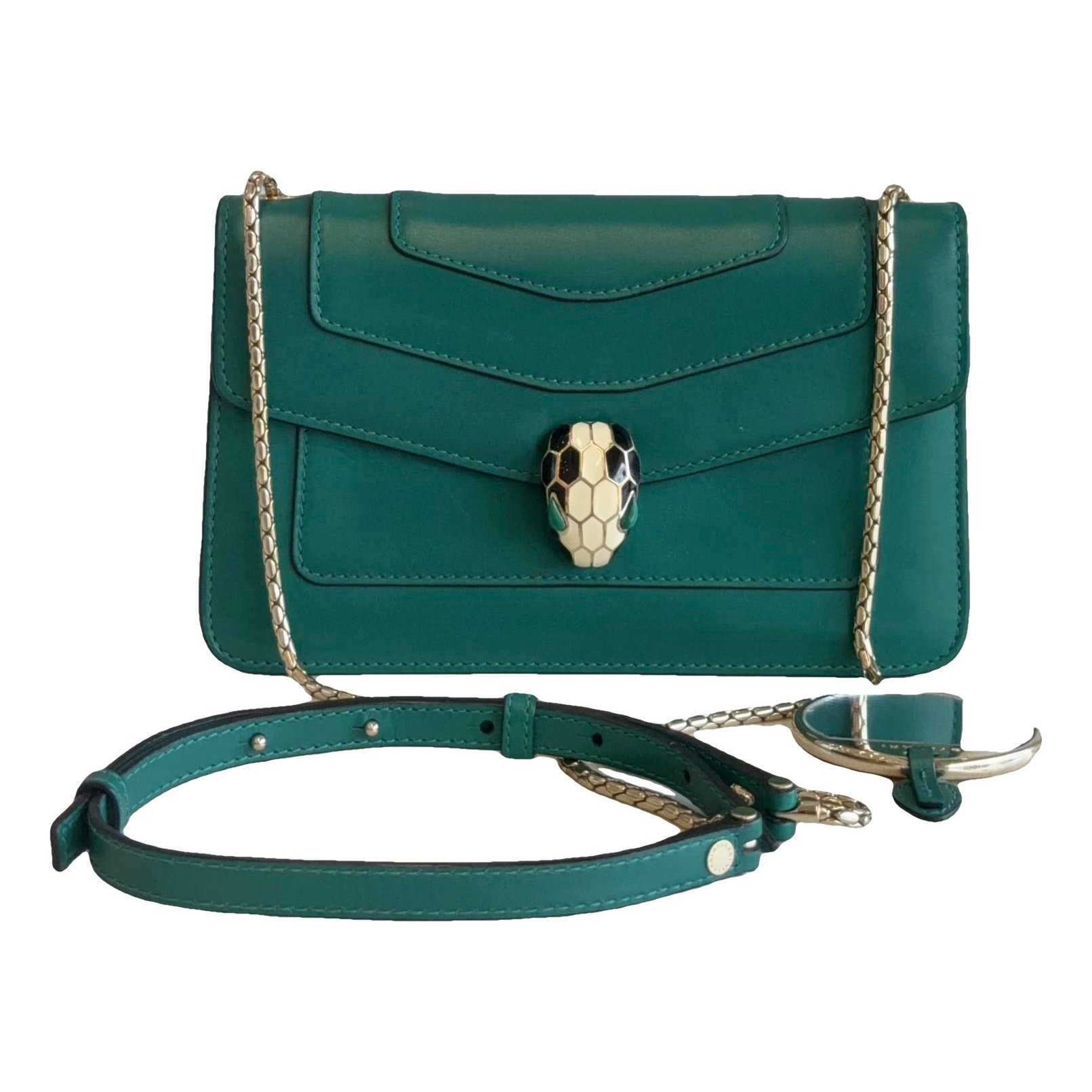 Serpenti leather handbag