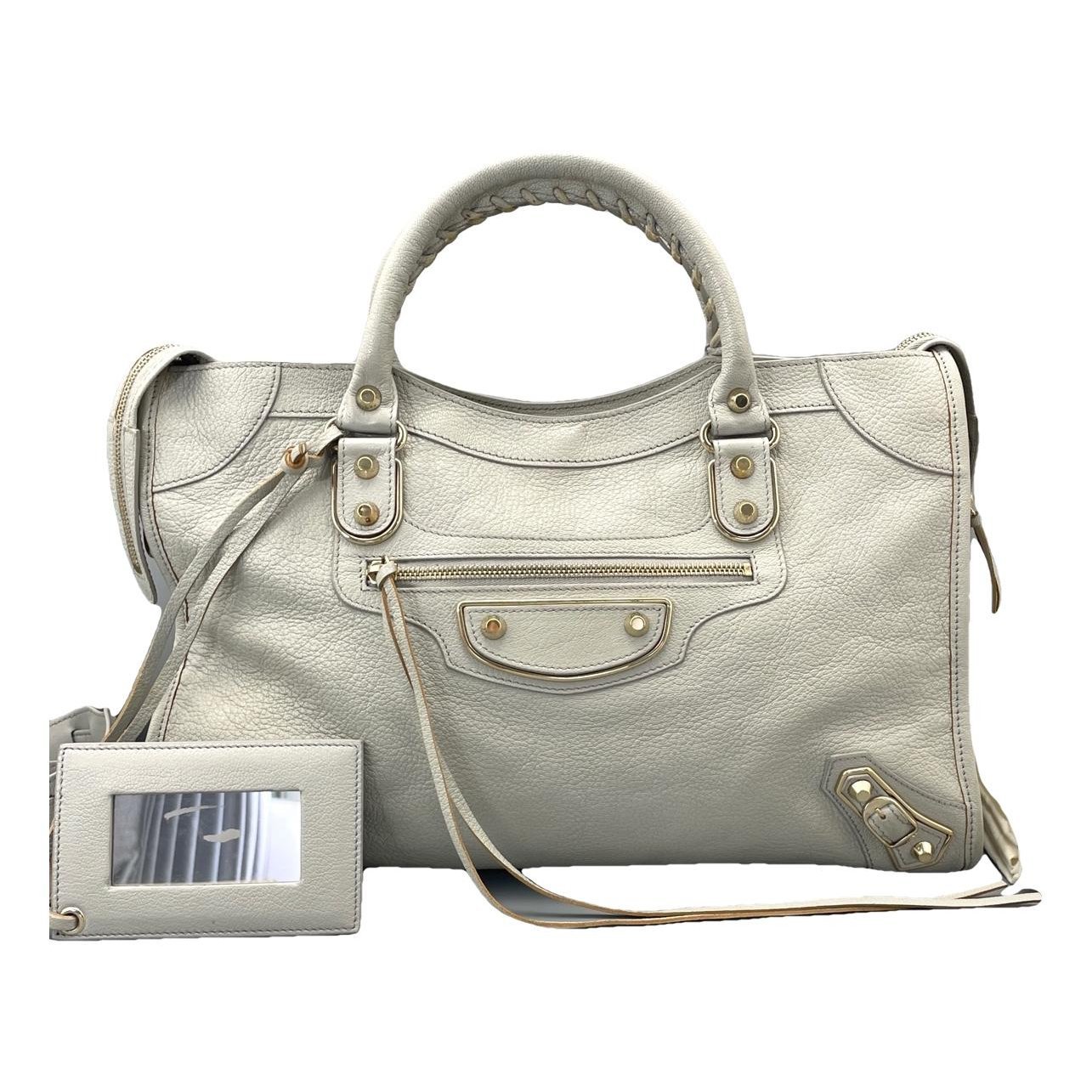 Classic Metalic leather handbag