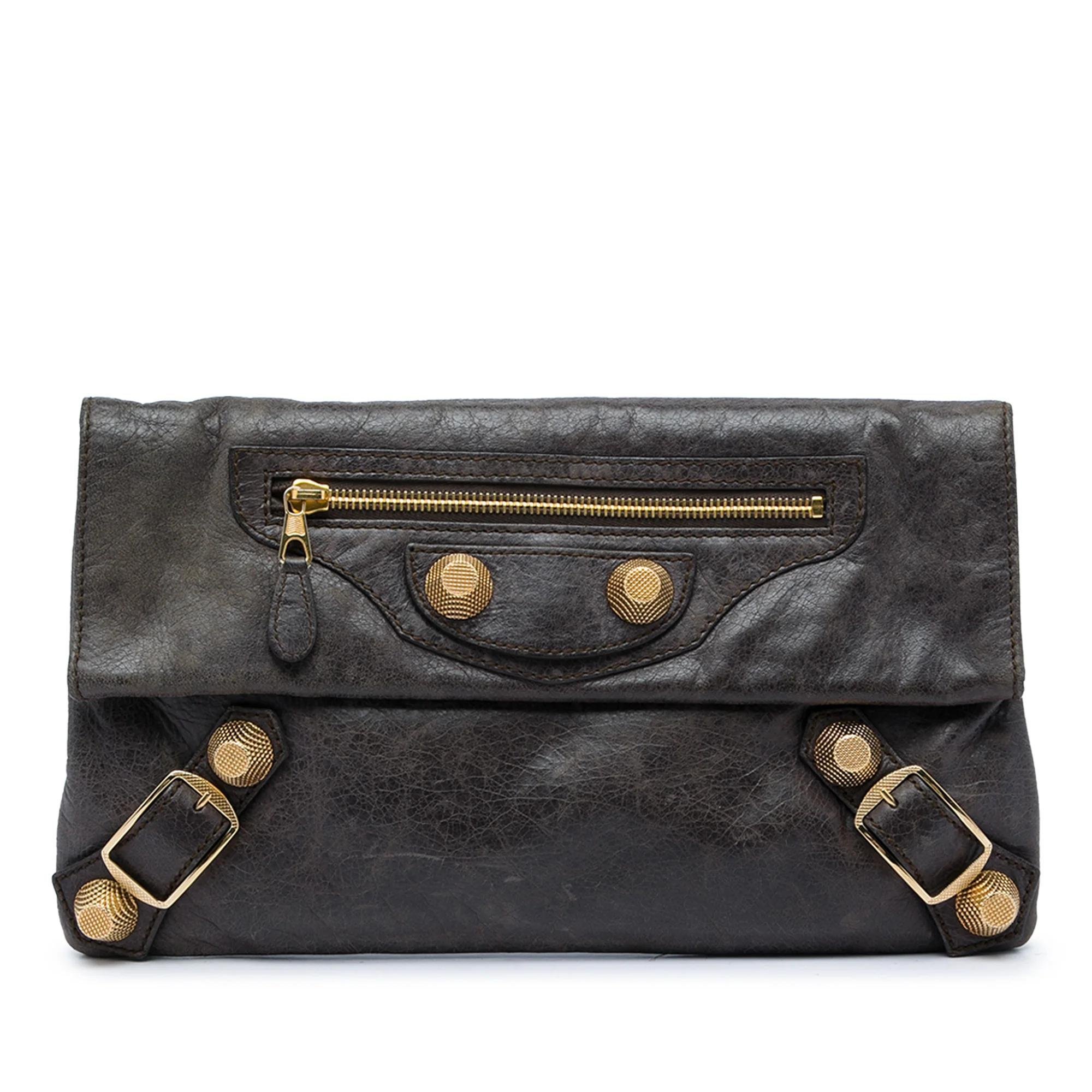Envelop pony-style calfskin handbag