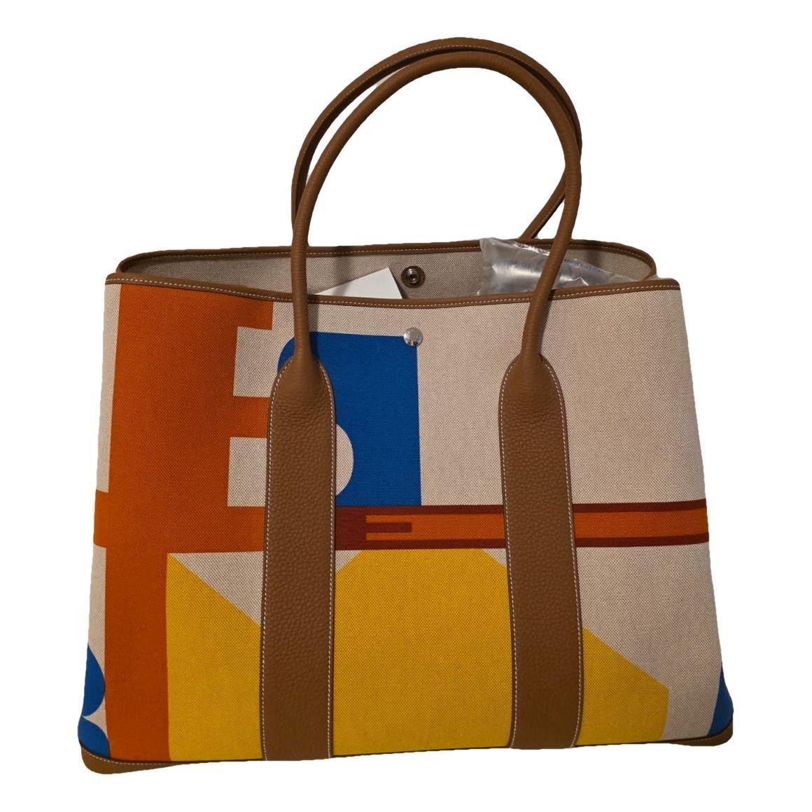 Hermès Garden Party Voyage 49 bag Noir/Écru | BagUSeek