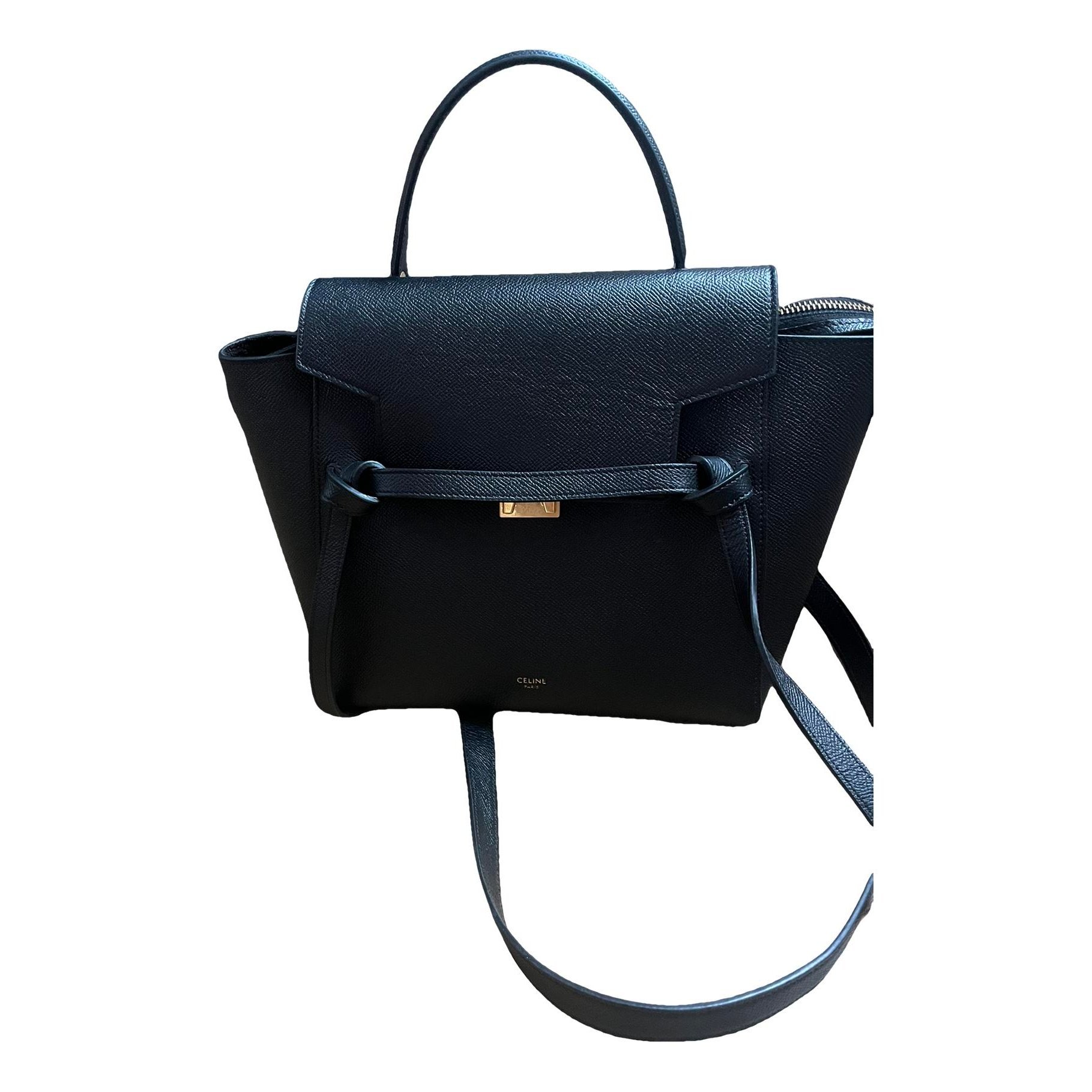 Belt leather handbag