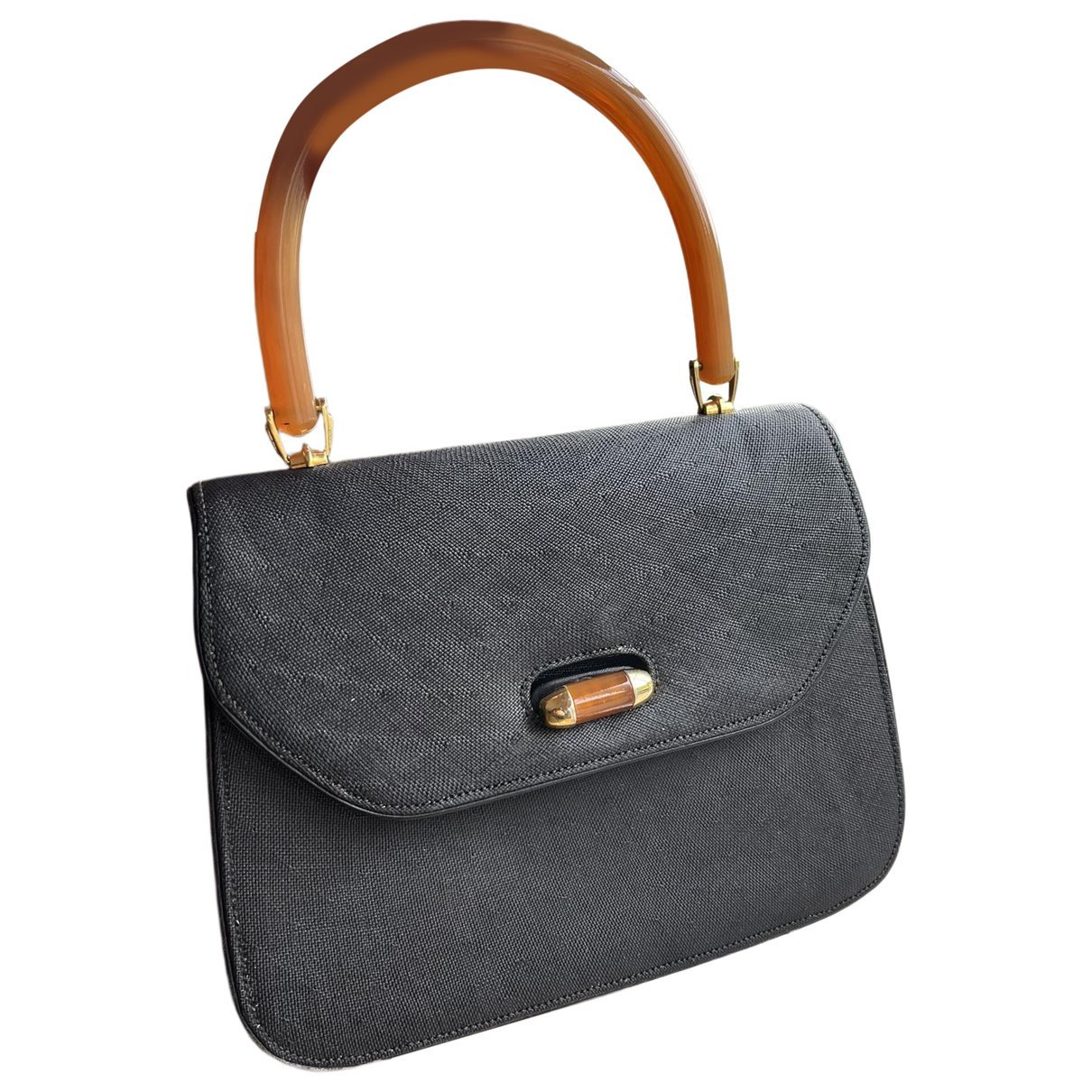 Convertible Bamboo Top Handle leather handbag