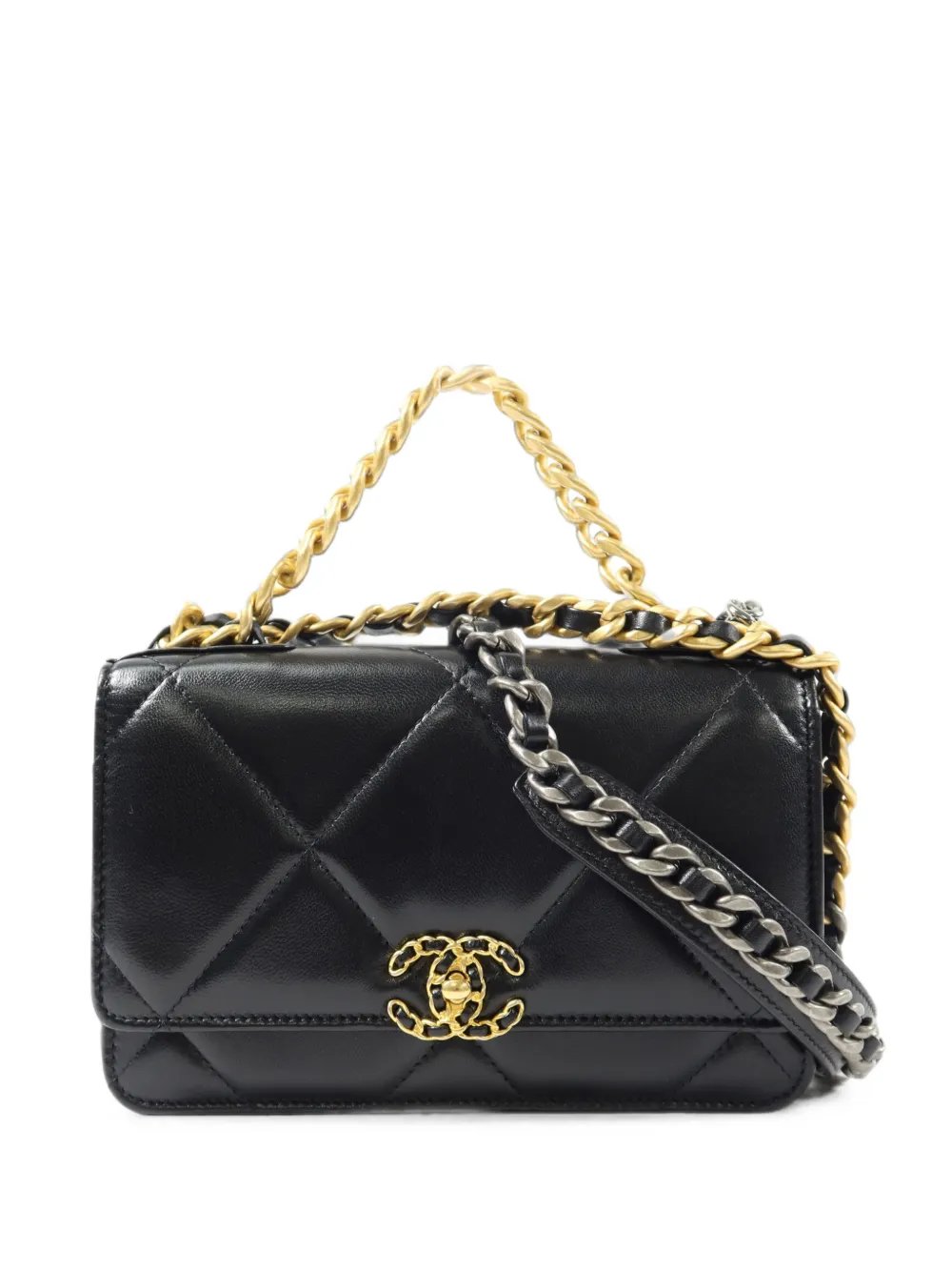 19 CC turn-lock cross body mini bag