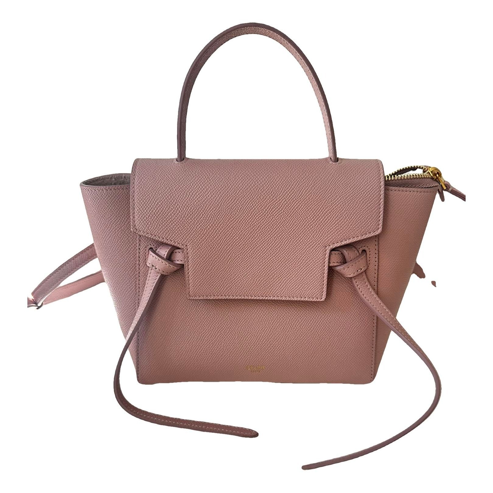 Belt leather handbag