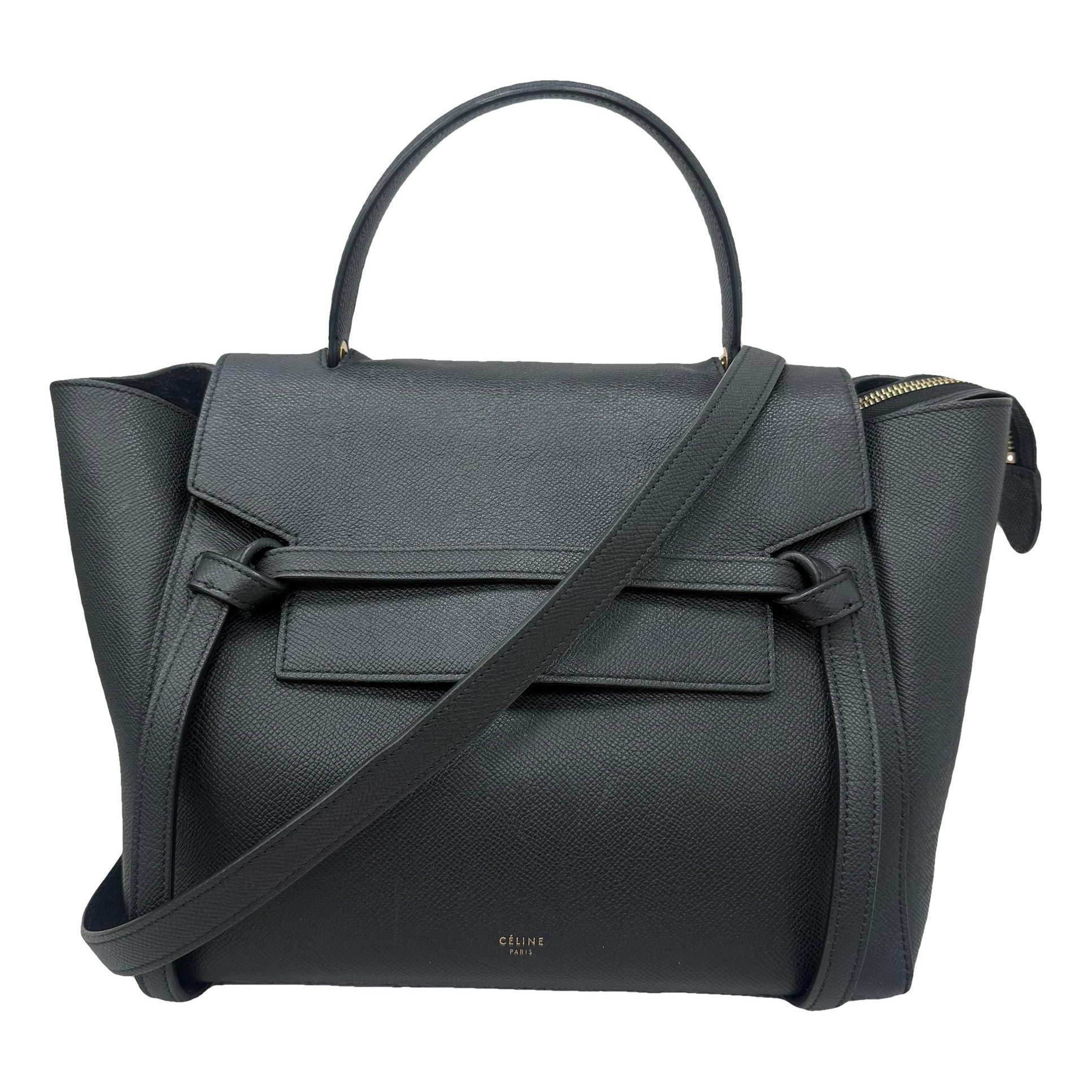 Belt leather handbag