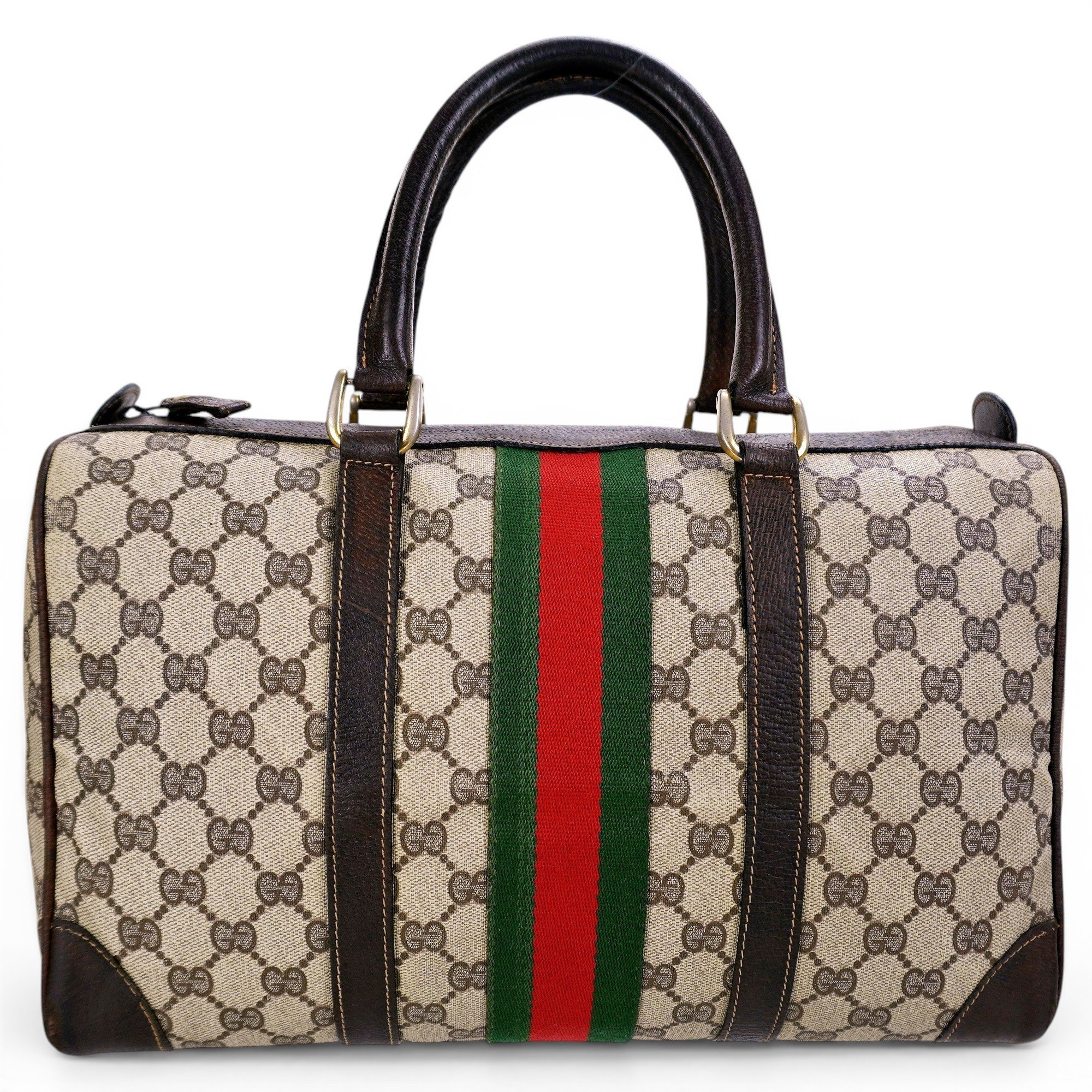 Ophidia Boston leather tote