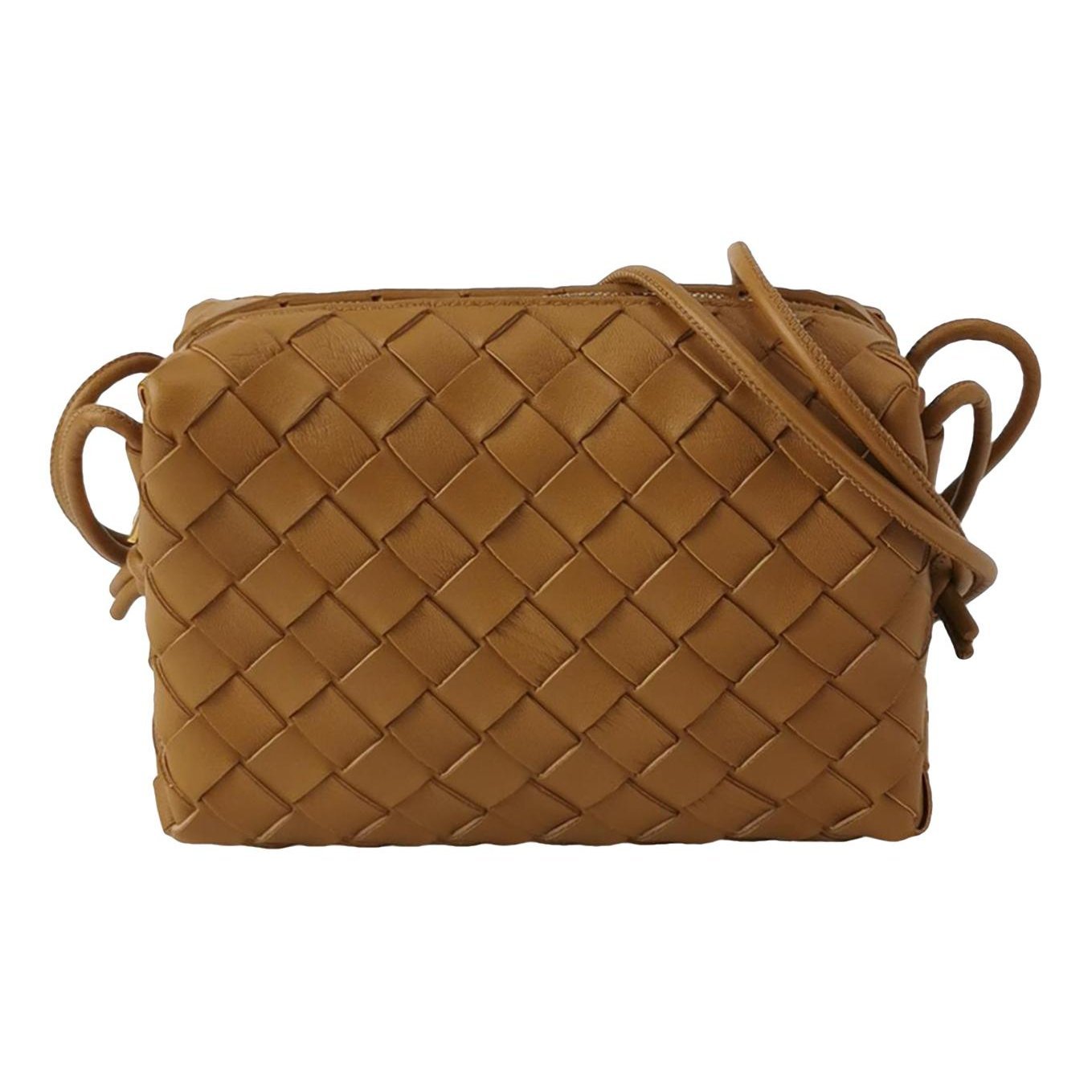 Loop leather handbag