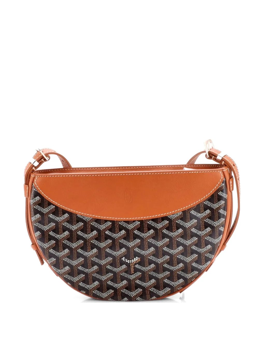 Hirondelle Coated Canvas and Leather shoulder bag