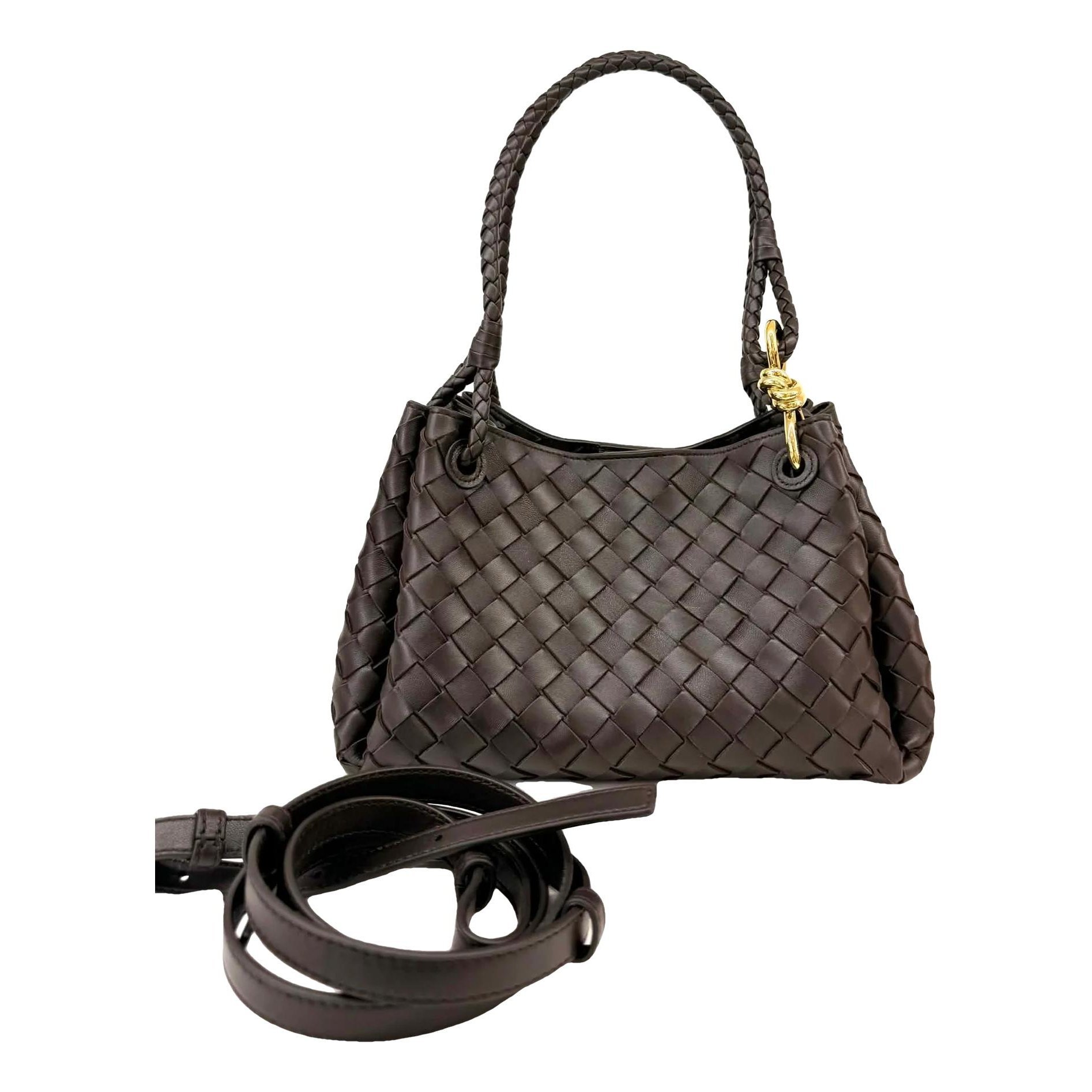 Parachute leather crossbody bag