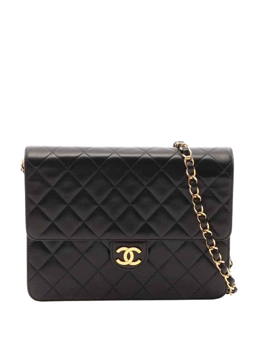1996-1997 Medium CC Quilted Lambskin Single Flap shoulder bag