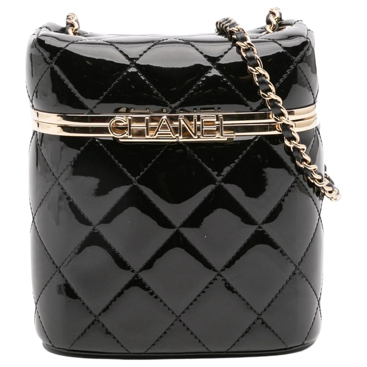 Vanity leather handbag