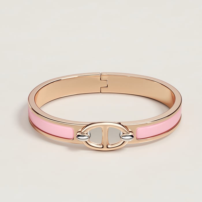 Rose Fever Mini Clic Chaine d'Ancre Bracelet