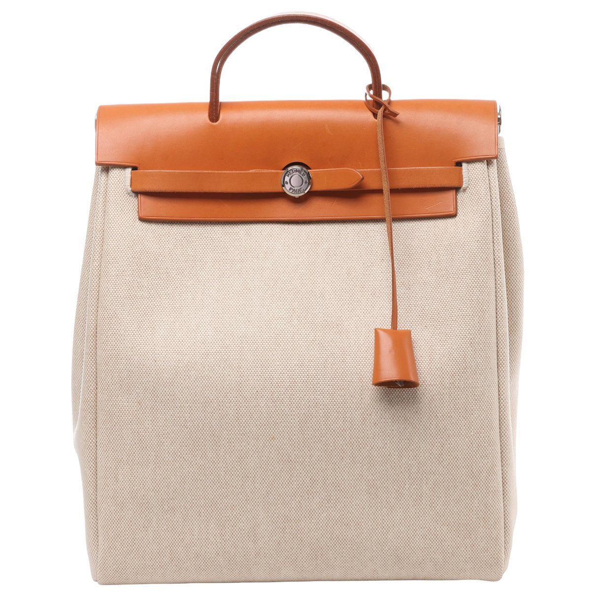 Hermes Herbag Handbag Beige