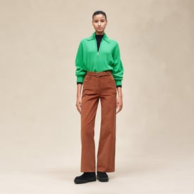 Pantalon droit taille haute