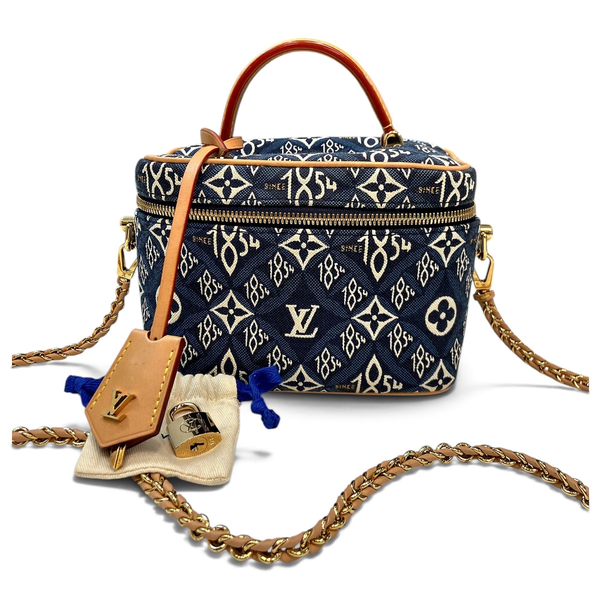 Vanity leather handbag