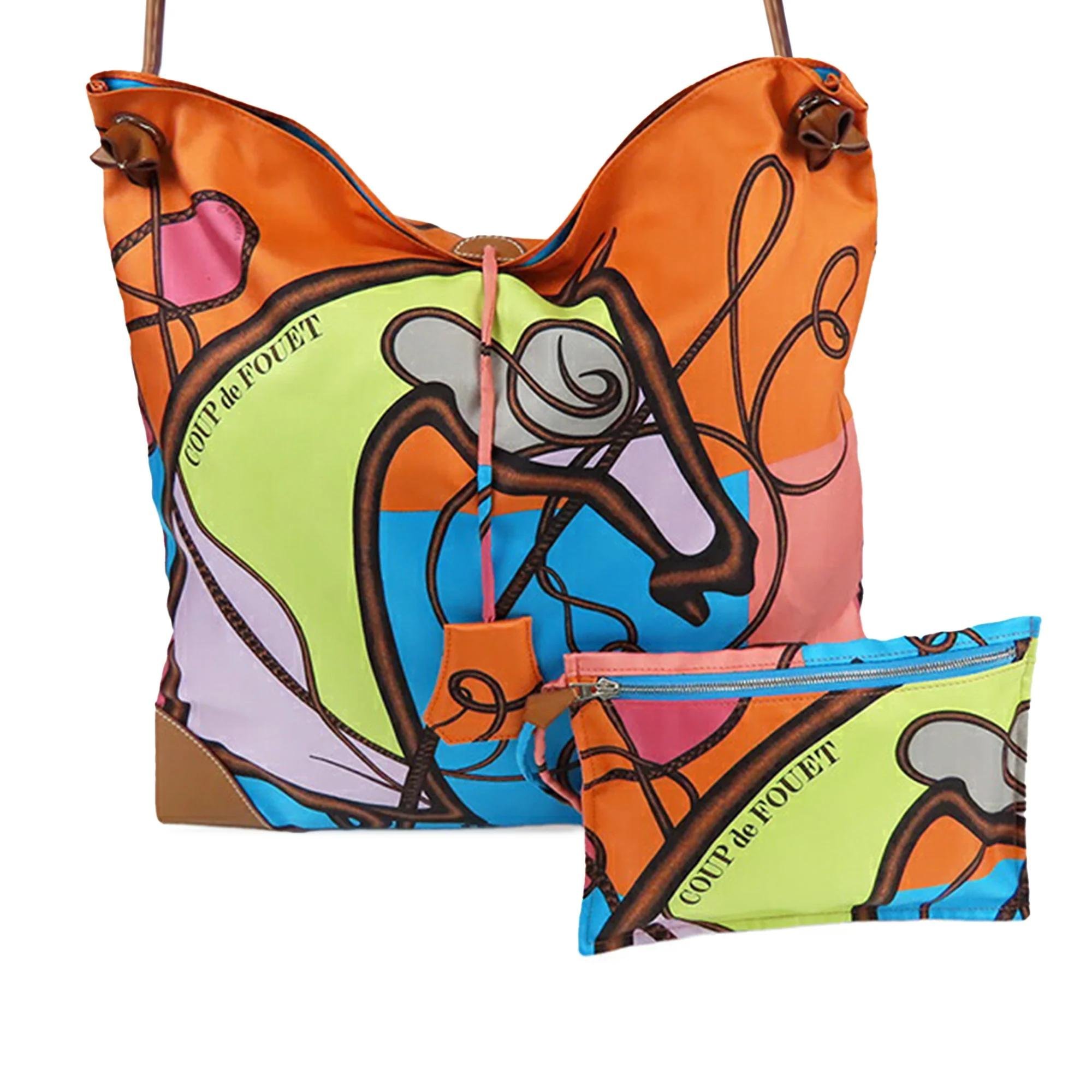 Hermes Trim Handbag Orange Barenia Leather