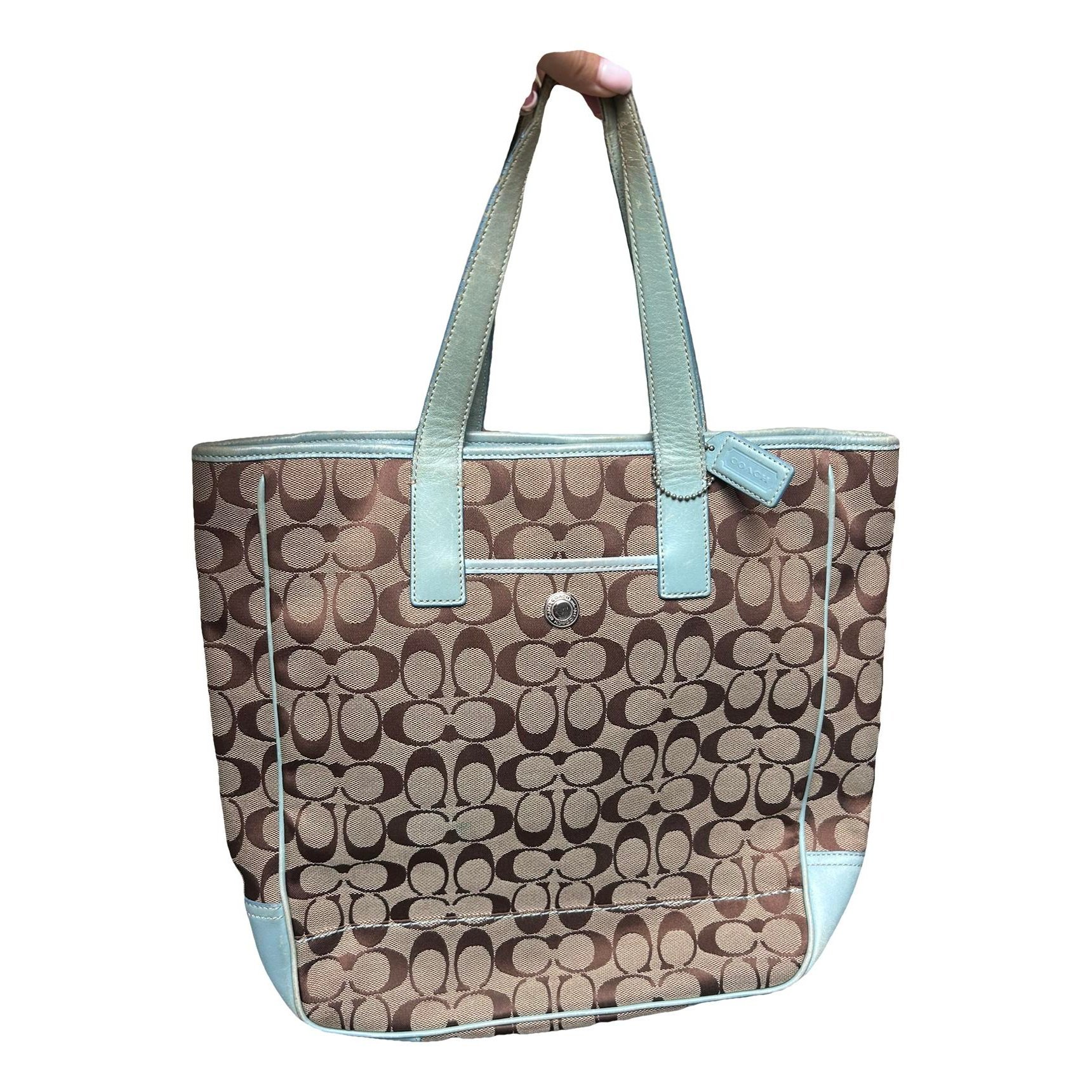Leather tote