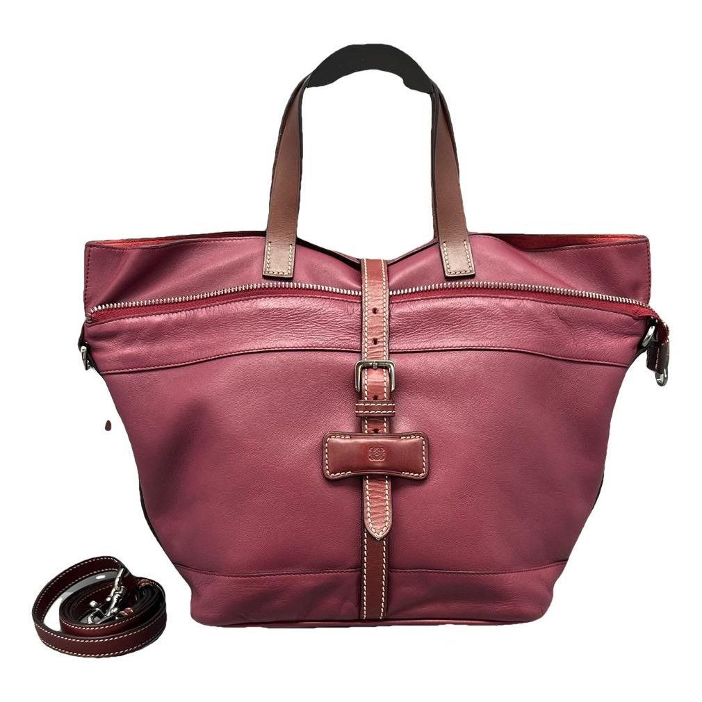 Anagram leather handbag