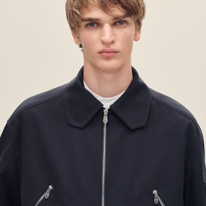 Marine Zipped Straight Cut Jacket