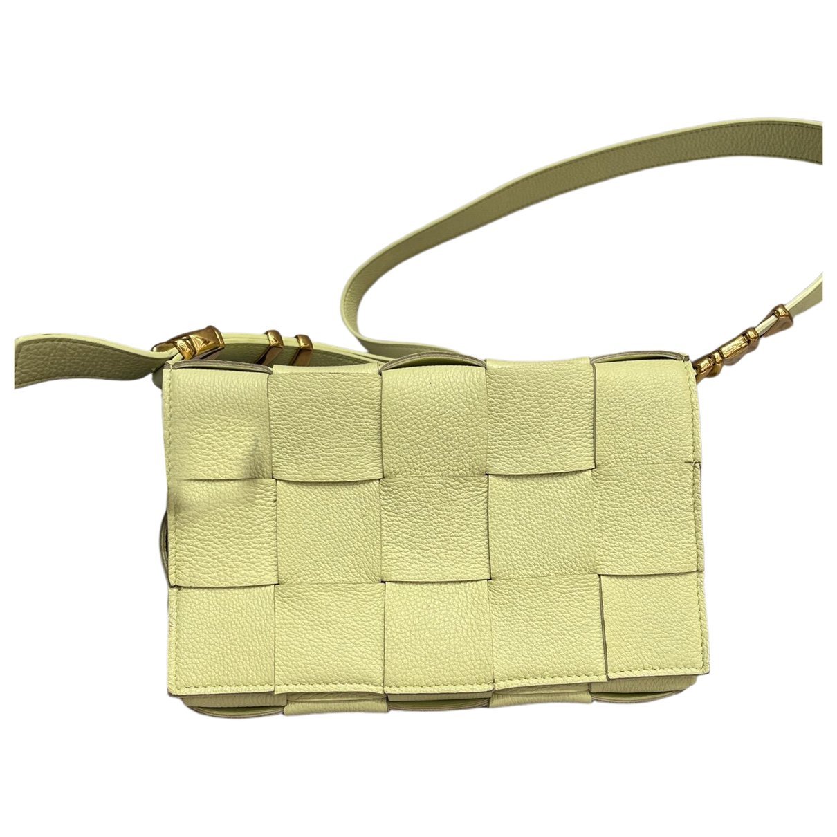 Cassette leather handbag