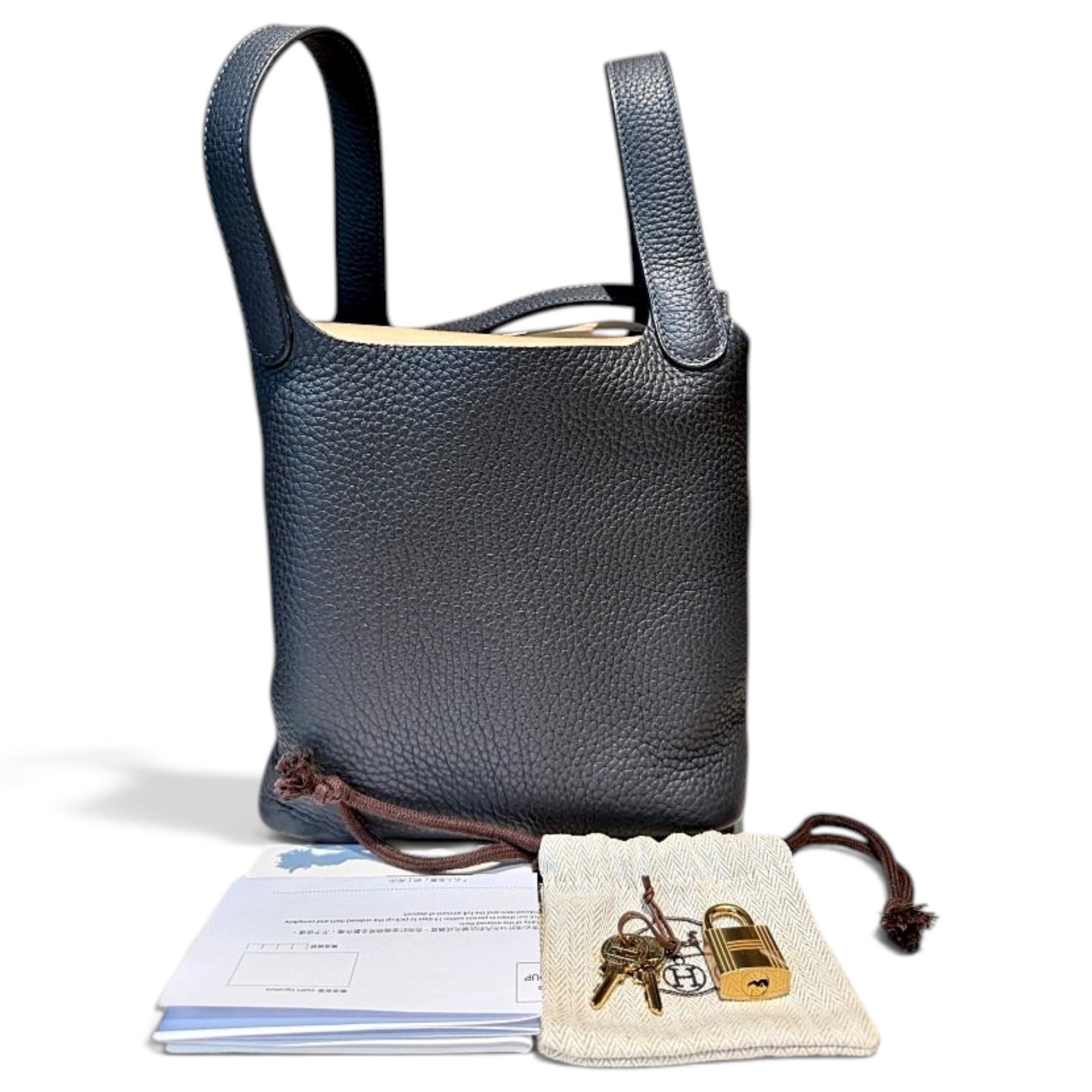 Picotin leather handbag