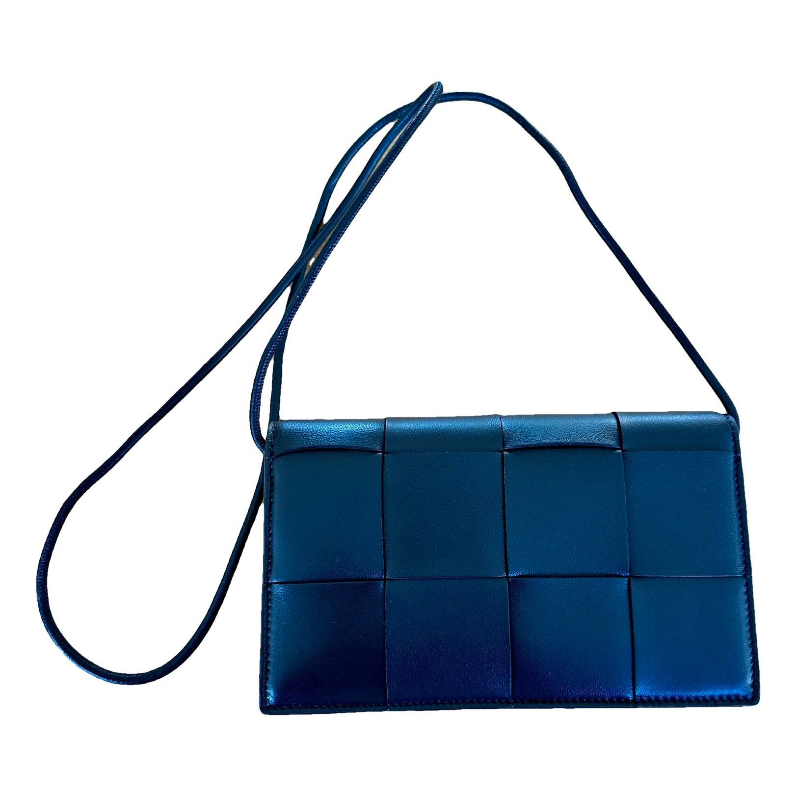 Leather clutch bag