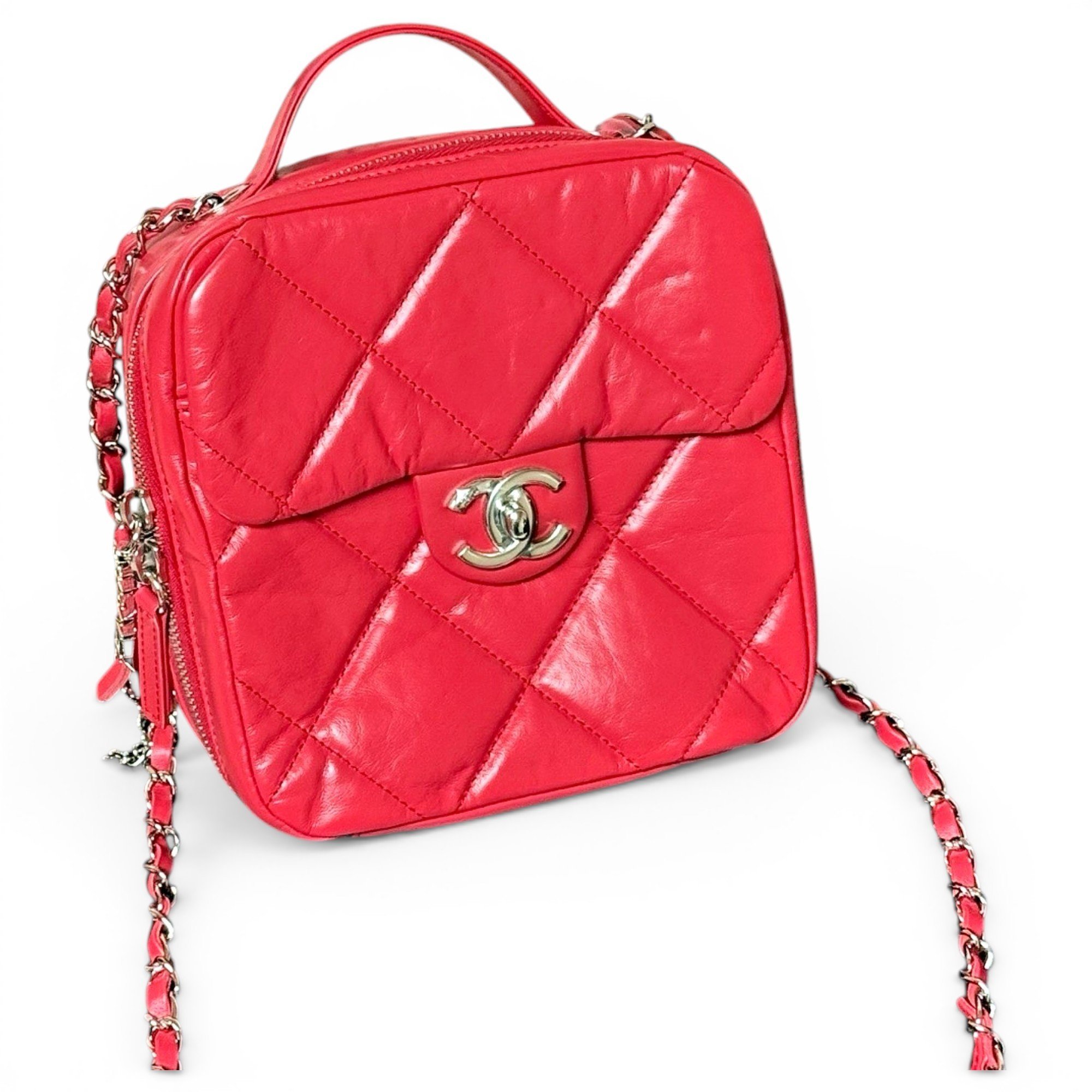 Trendy CC Vanity leather handbag