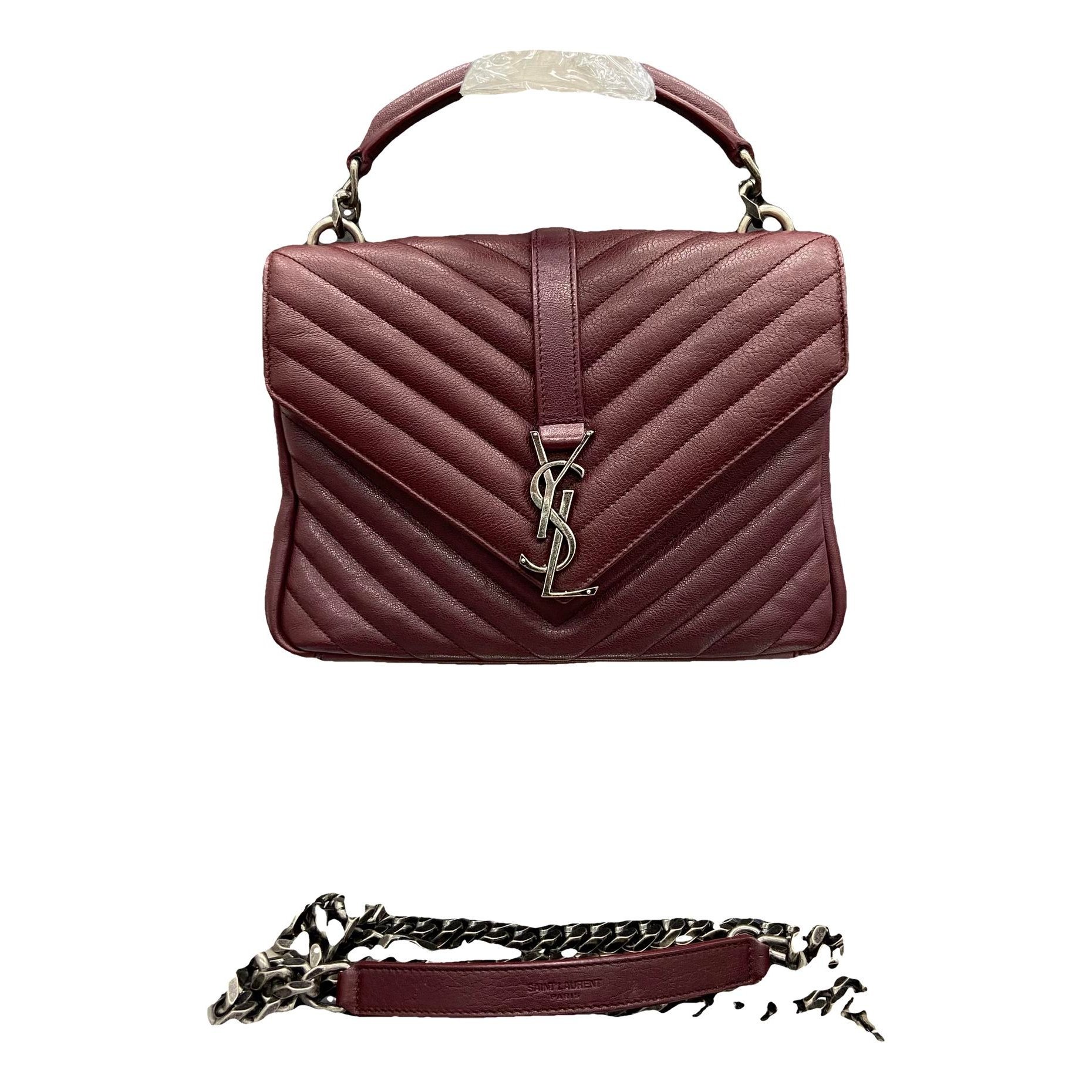 Collége monogramme leather handbag