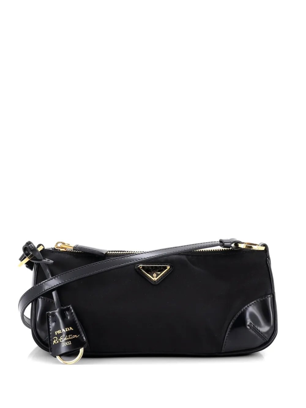 Re-Edition 2002 Re-Nylon and Leather shoulder bag