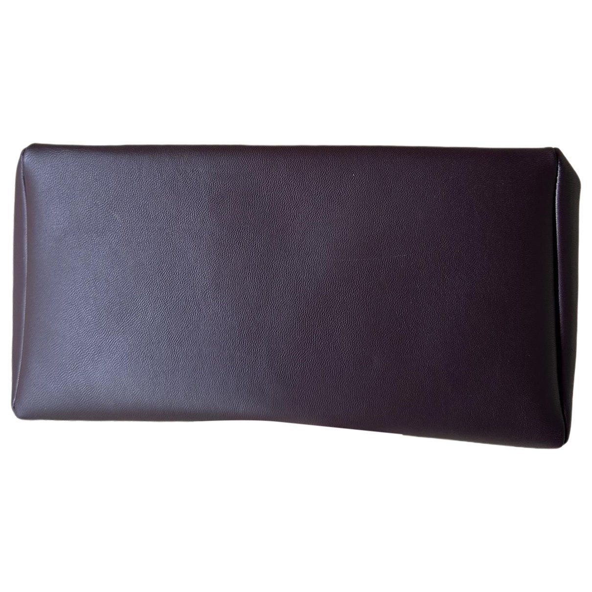 Leather clutch bag