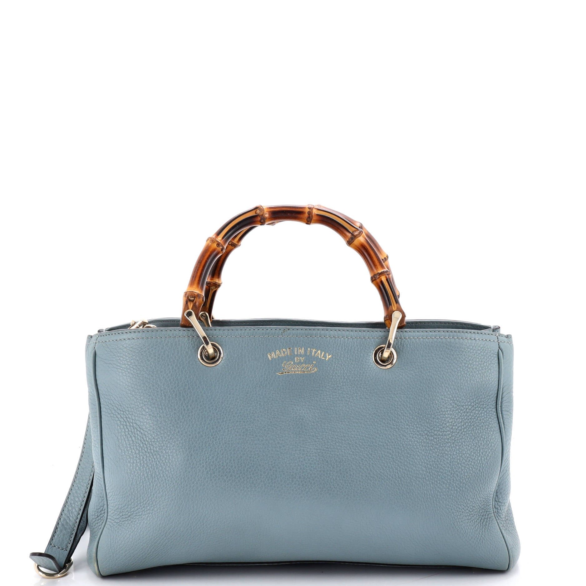 Bamboo Shopper Tote Leather Medium