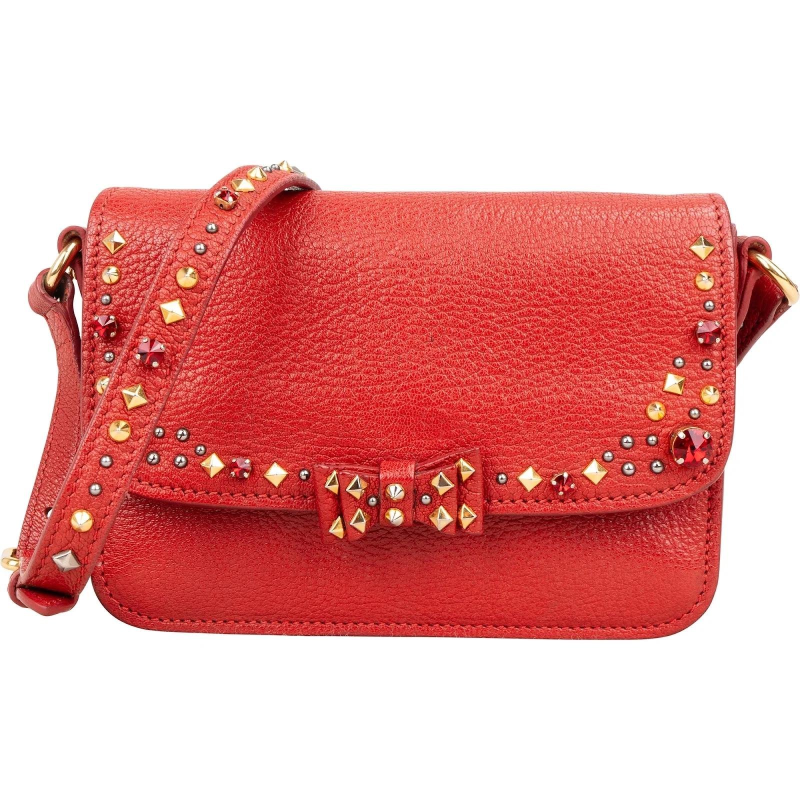 Miu Miu Bow bag leather crossbody bag