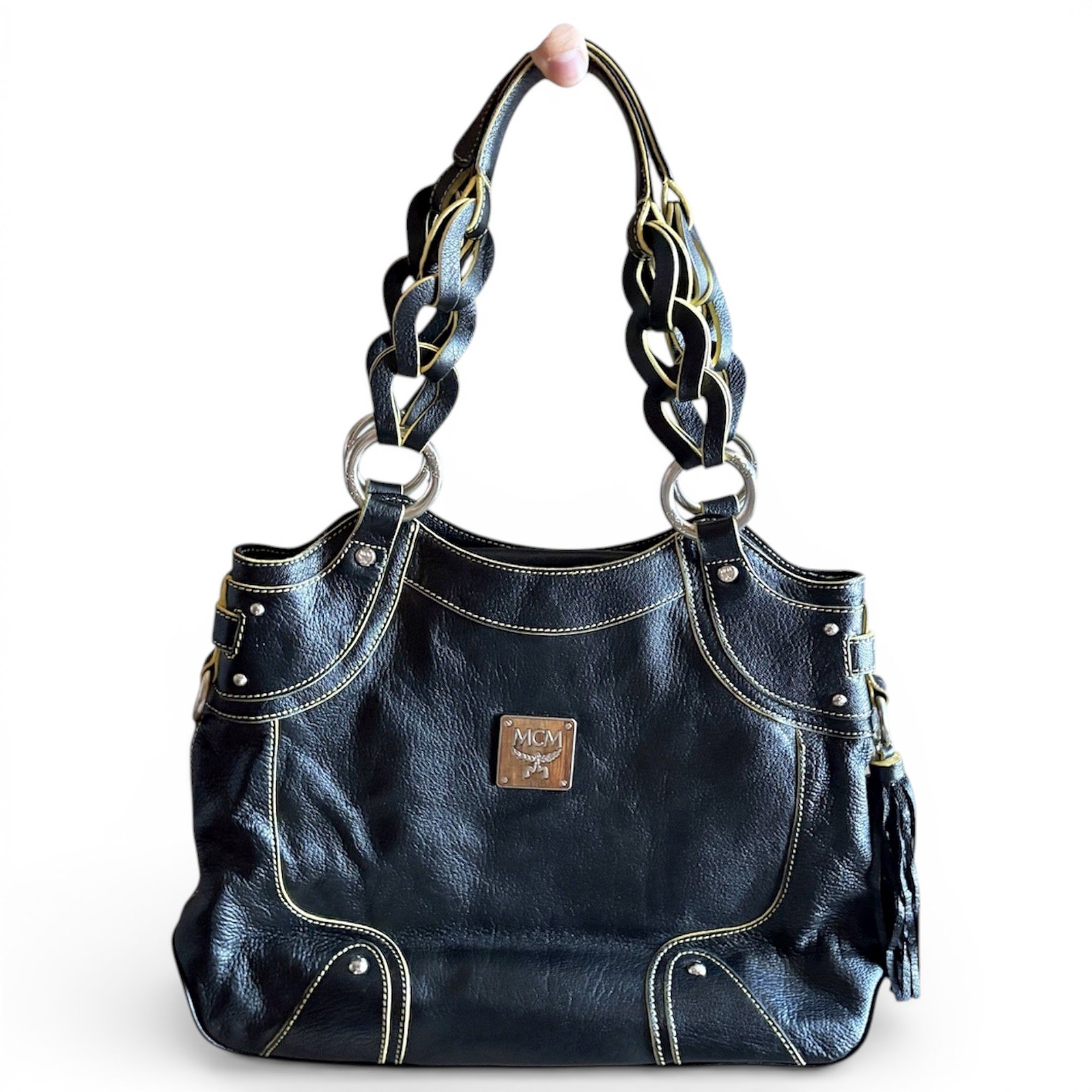 Leather handbag