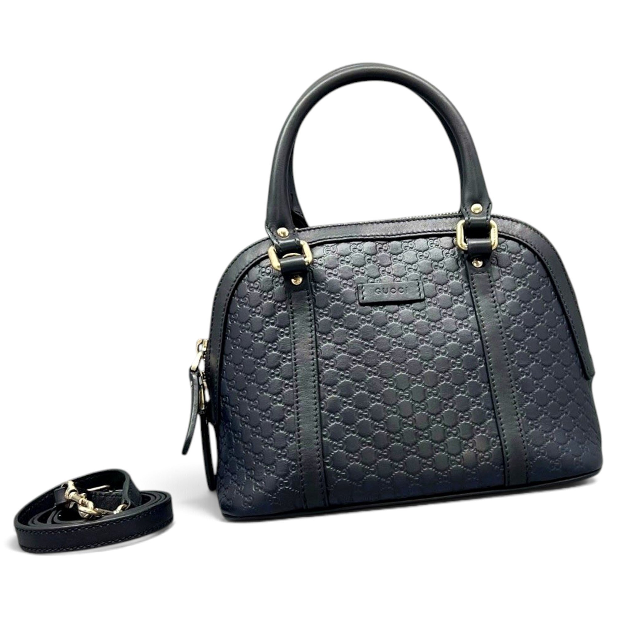 Dôme leather handbag
