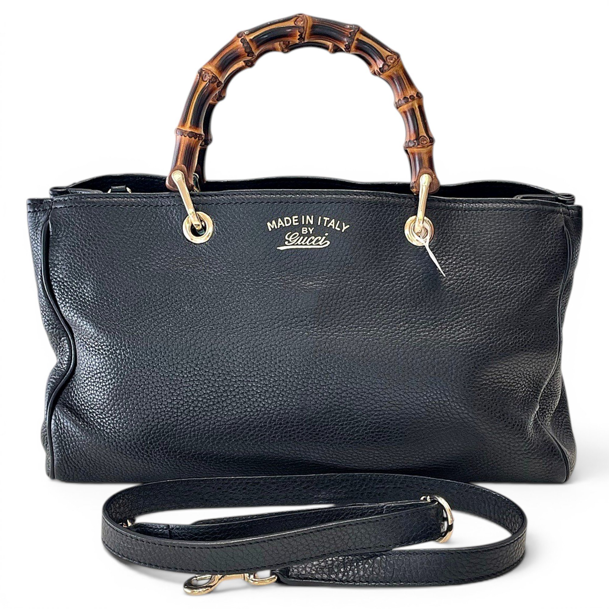 Bamboo Shopper leather tote