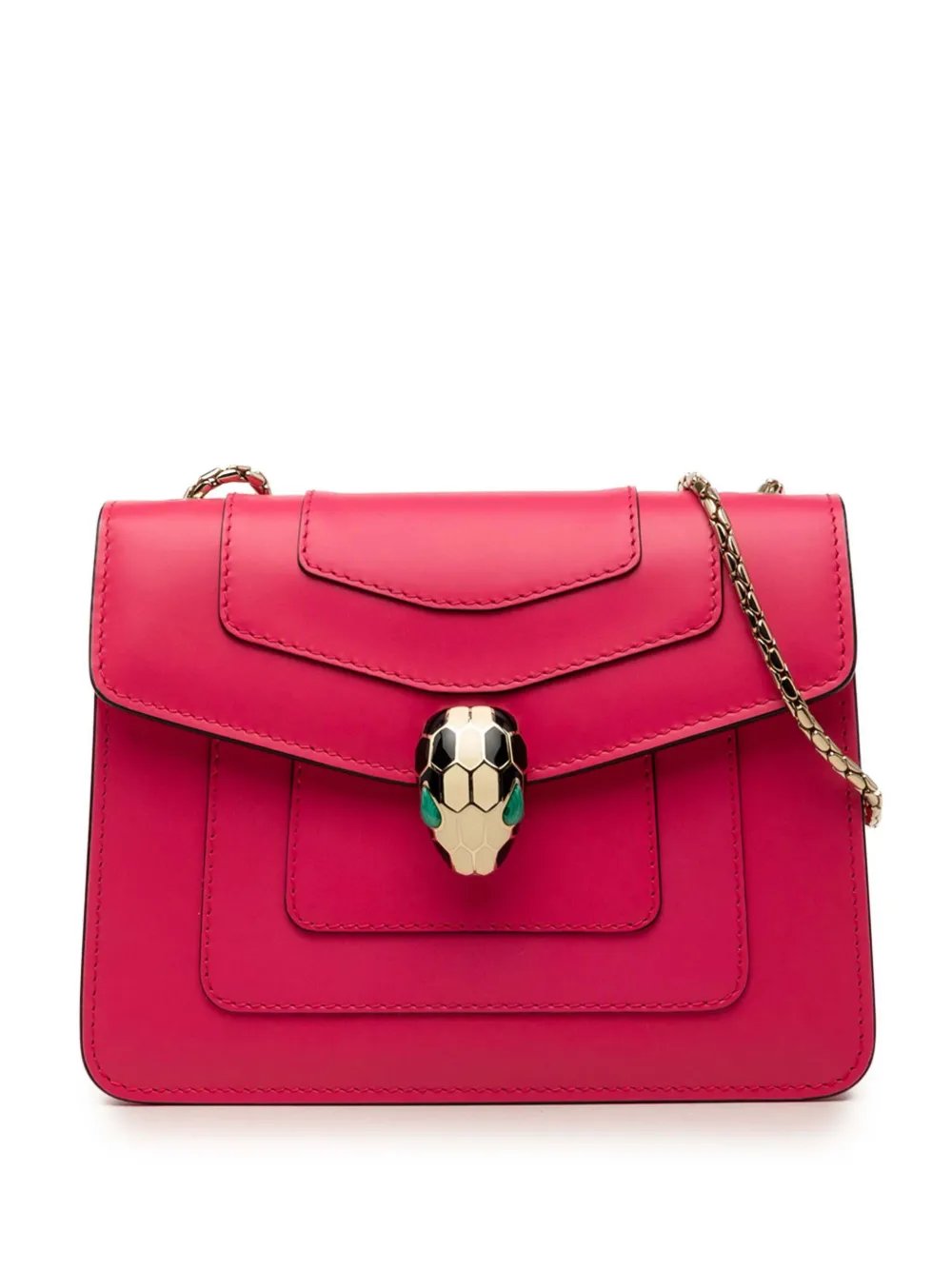 2019 Small Leather Square Serpenti Forever Chain crossbody bag
