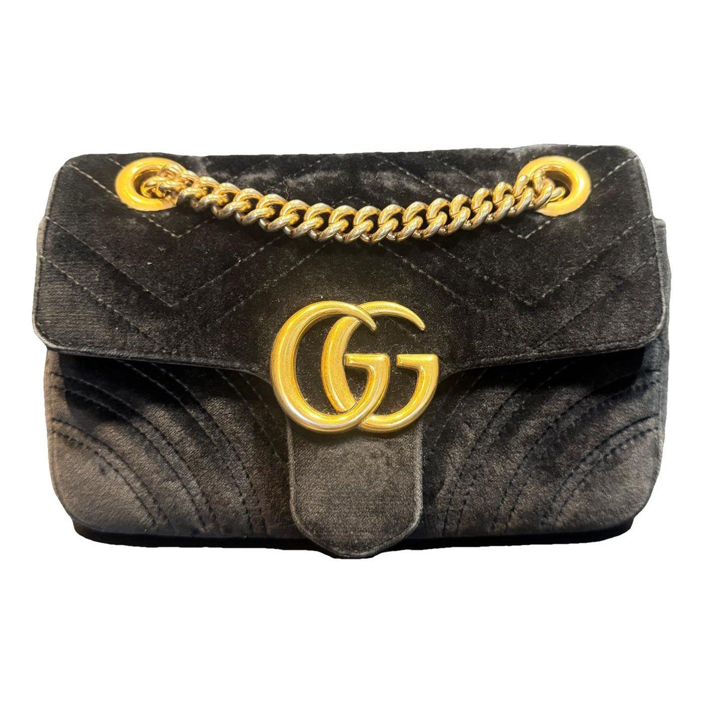 GG Marmont Flap velvet crossbody bag