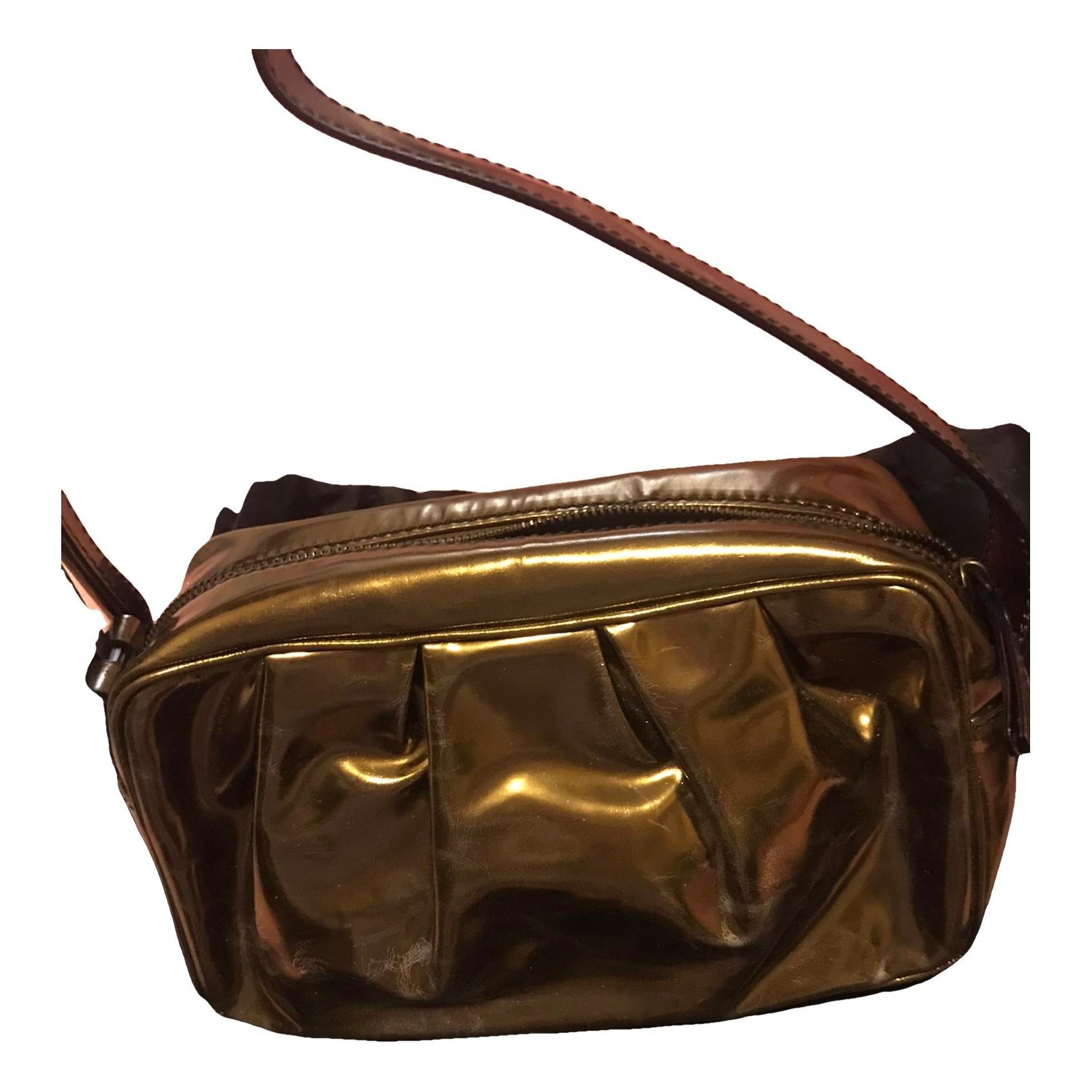 Leather clutch bag