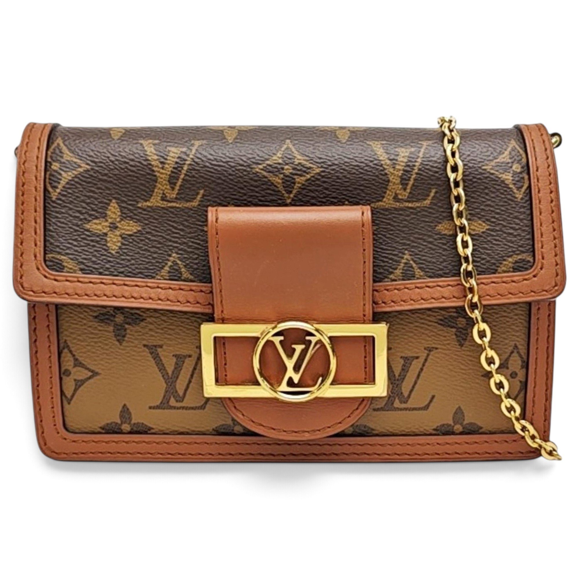 Dauphine leather handbag