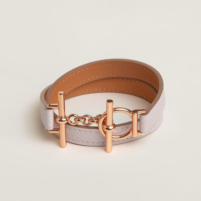Mauve Pâle Croisiere Double Tour Bracelet