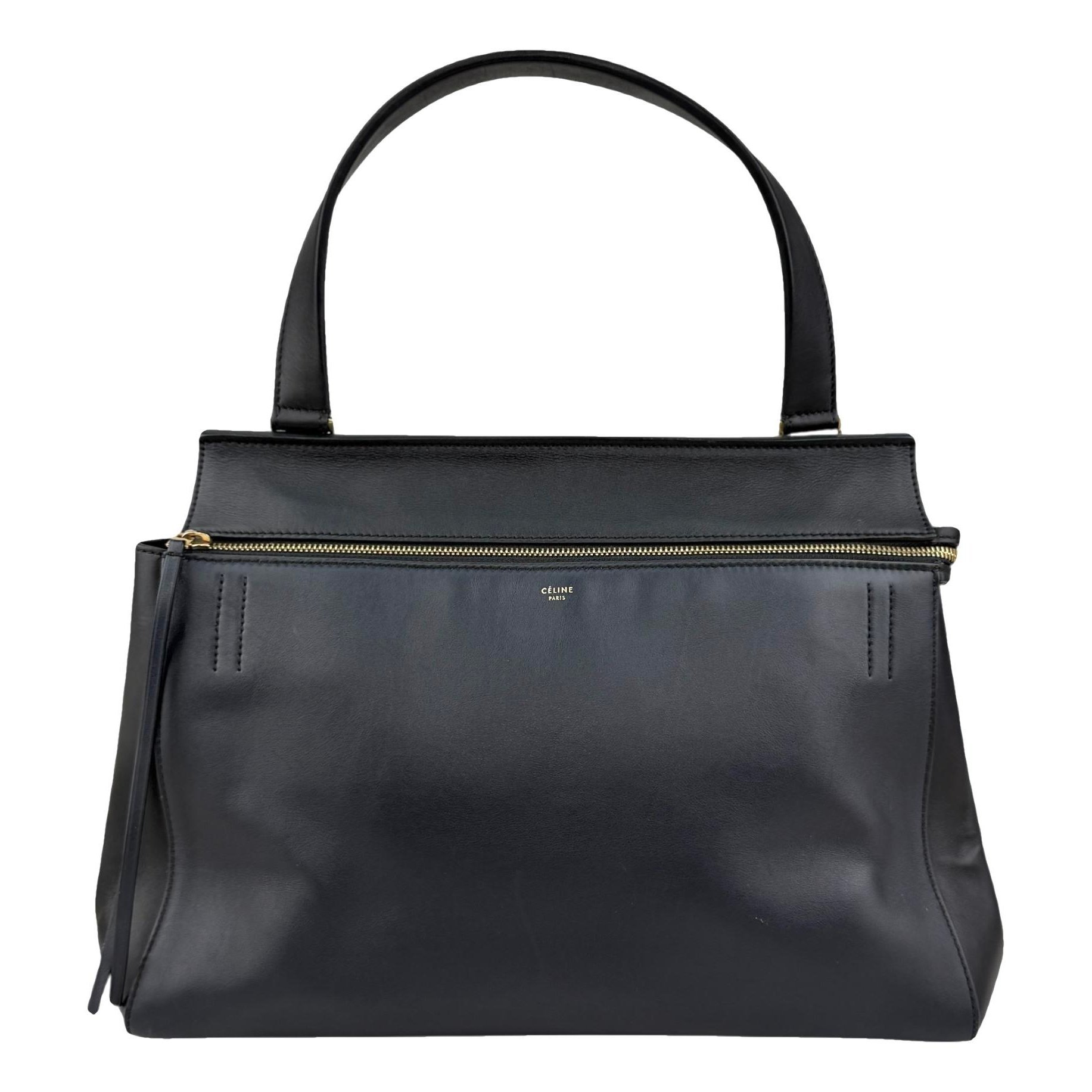 Edge leather handbag