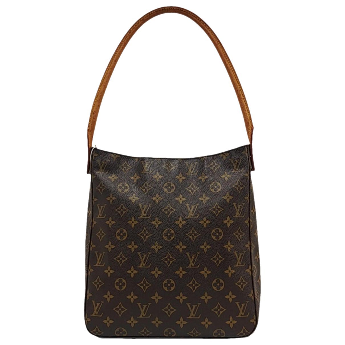 Looping leather handbag